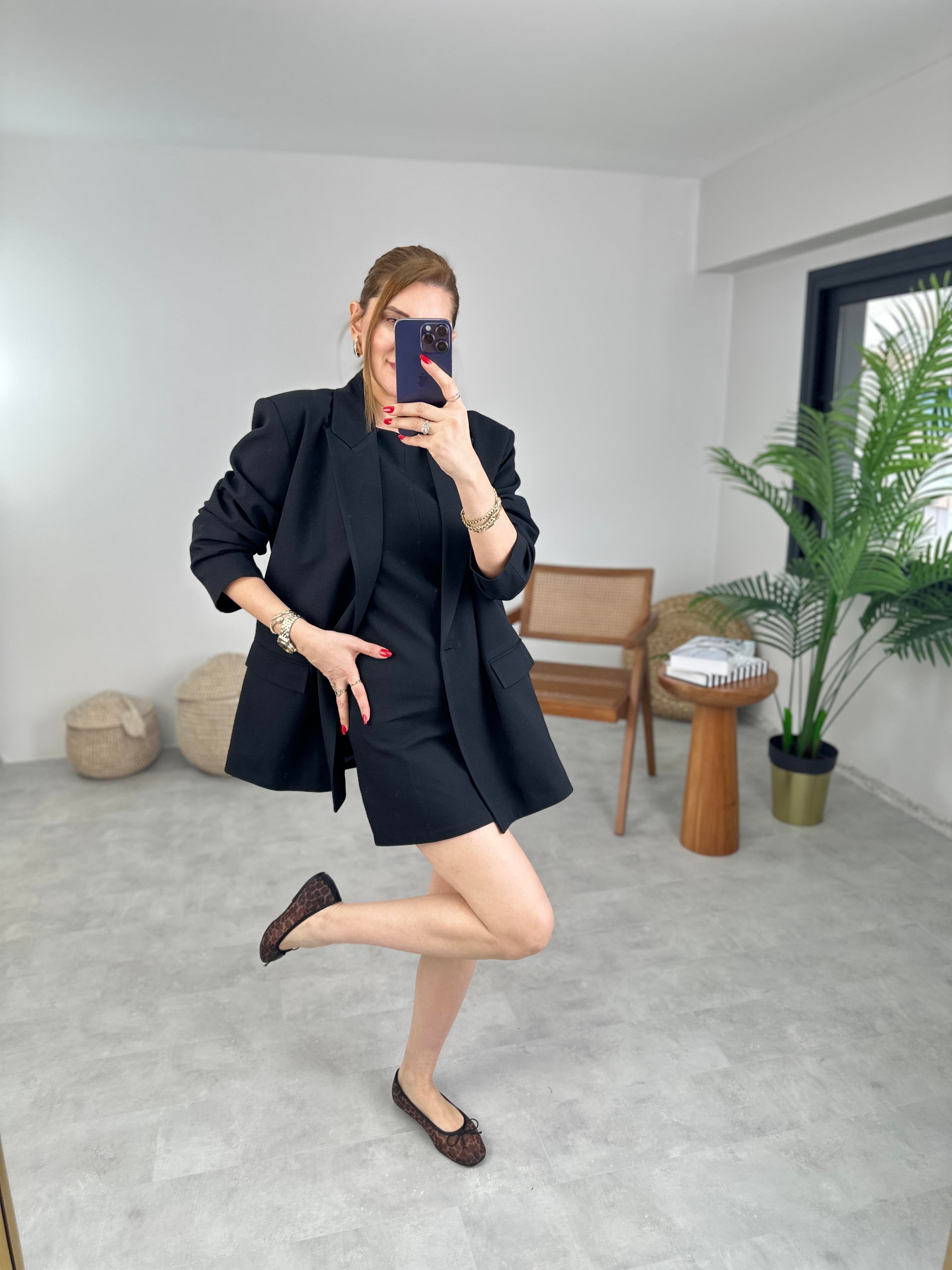 Blazer Ceketli Elbise