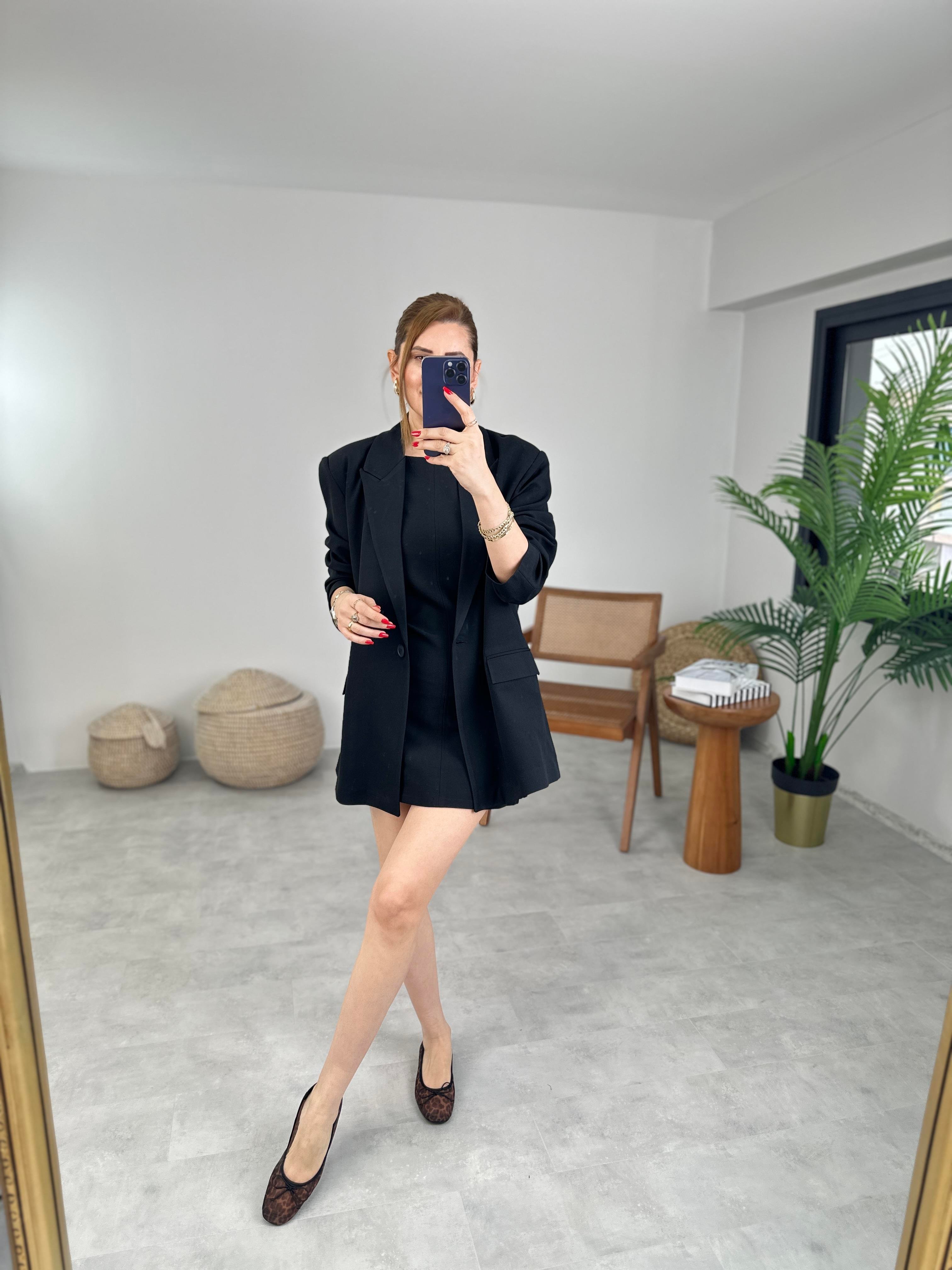 Blazer Ceketli Elbise