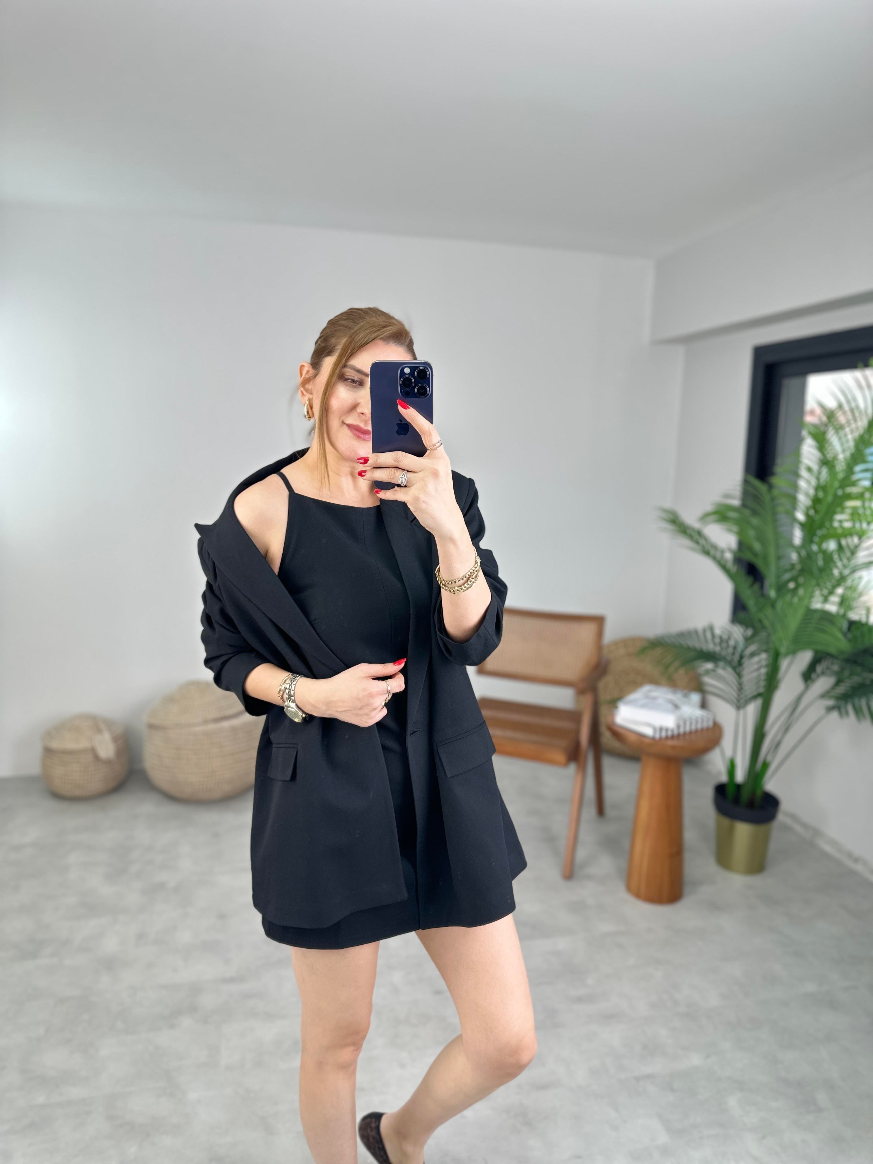Blazer Ceketli Elbise