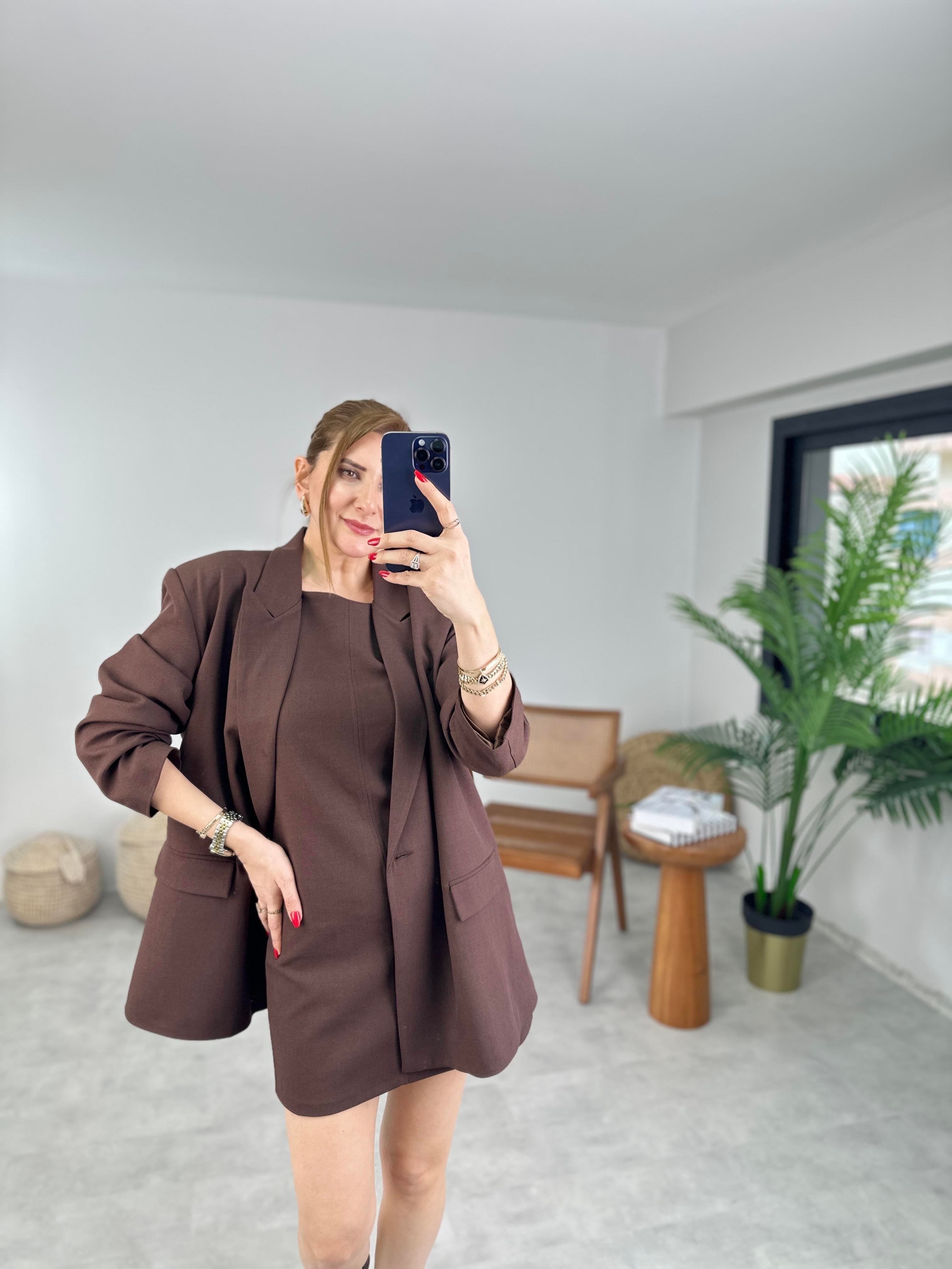 Blazer Ceketli Elbise