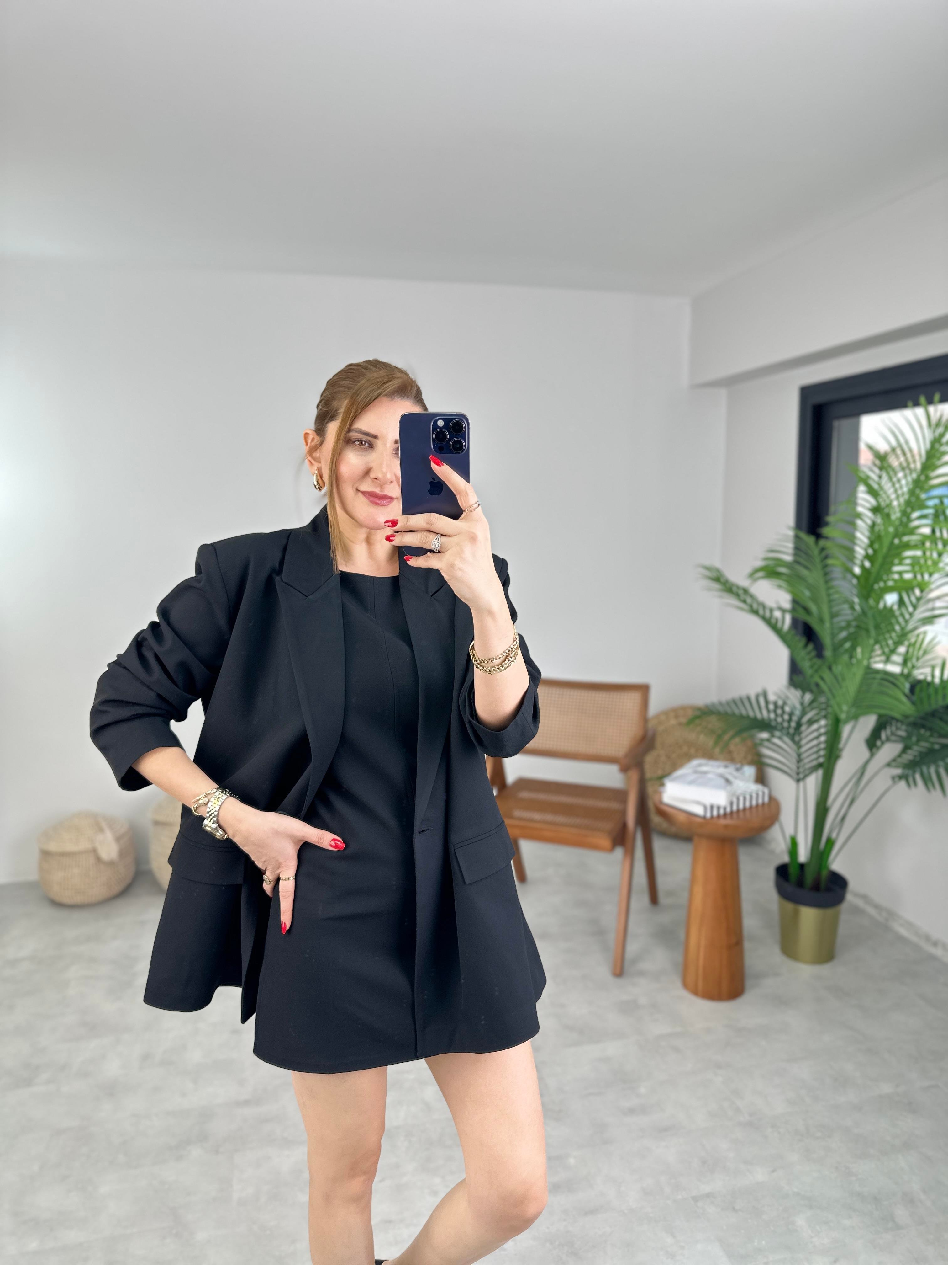 Blazer Ceketli Elbise