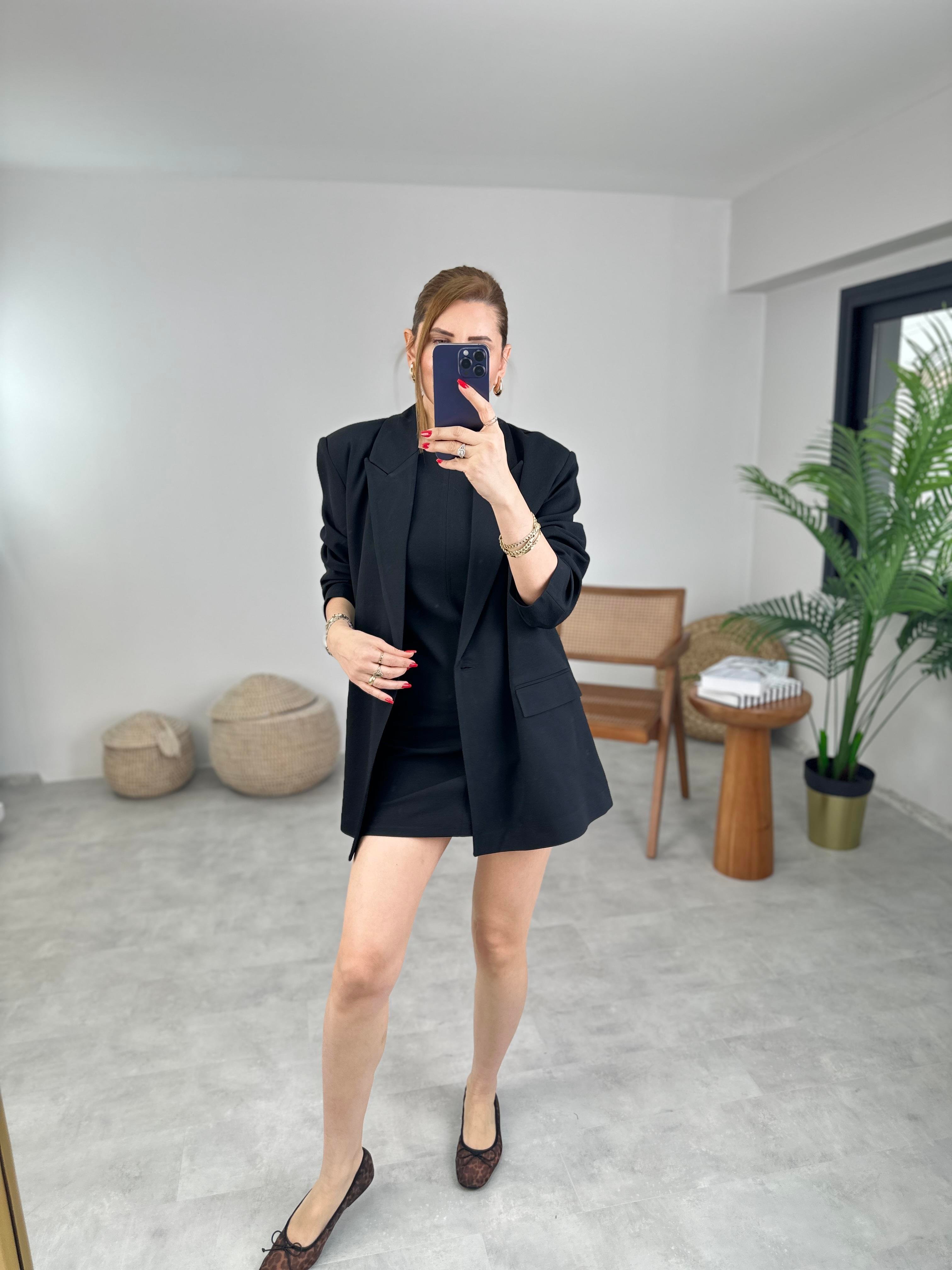 Blazer Ceketli Elbise