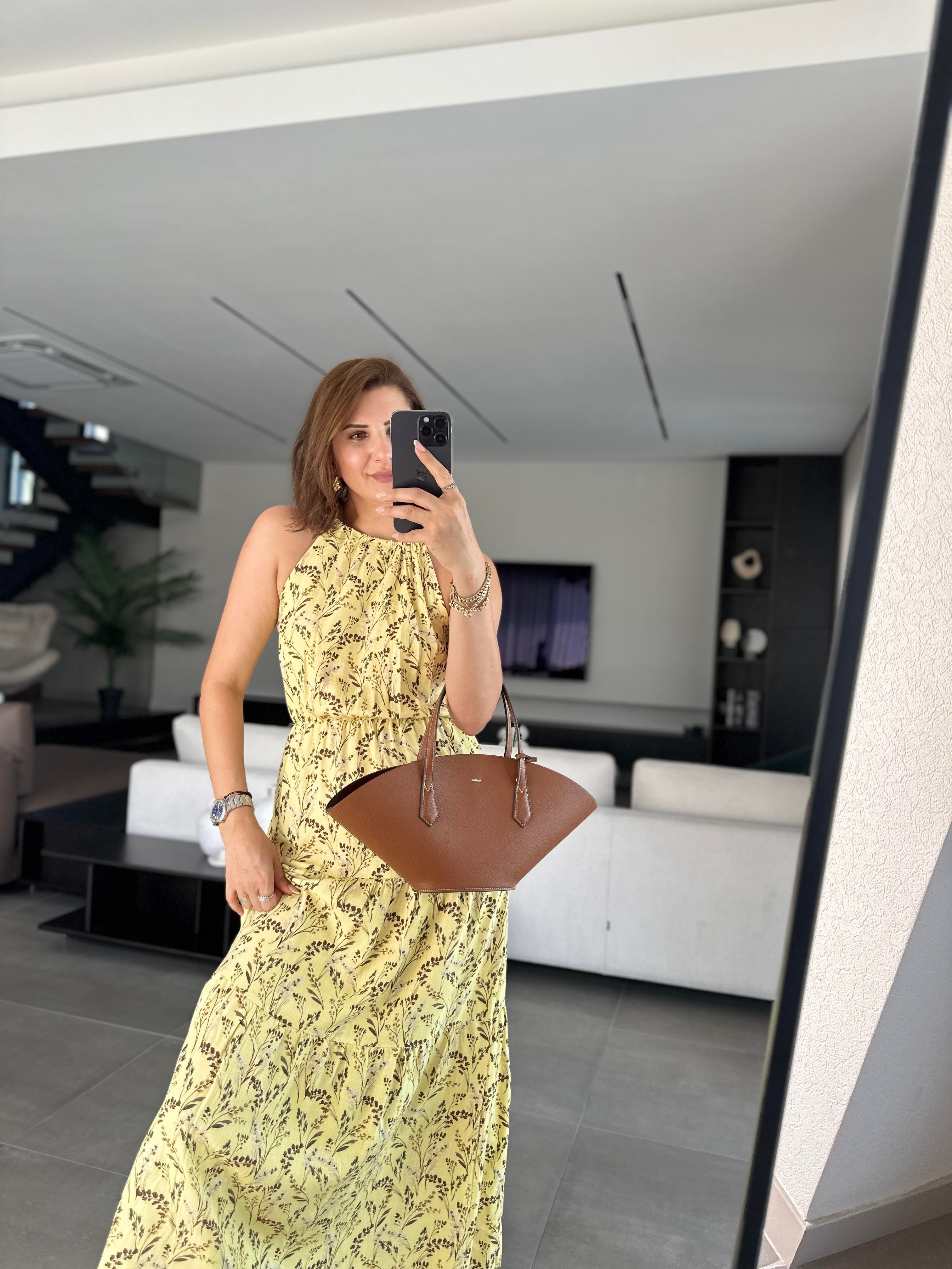 Boncuklu Balıkçı Yaka Elbise