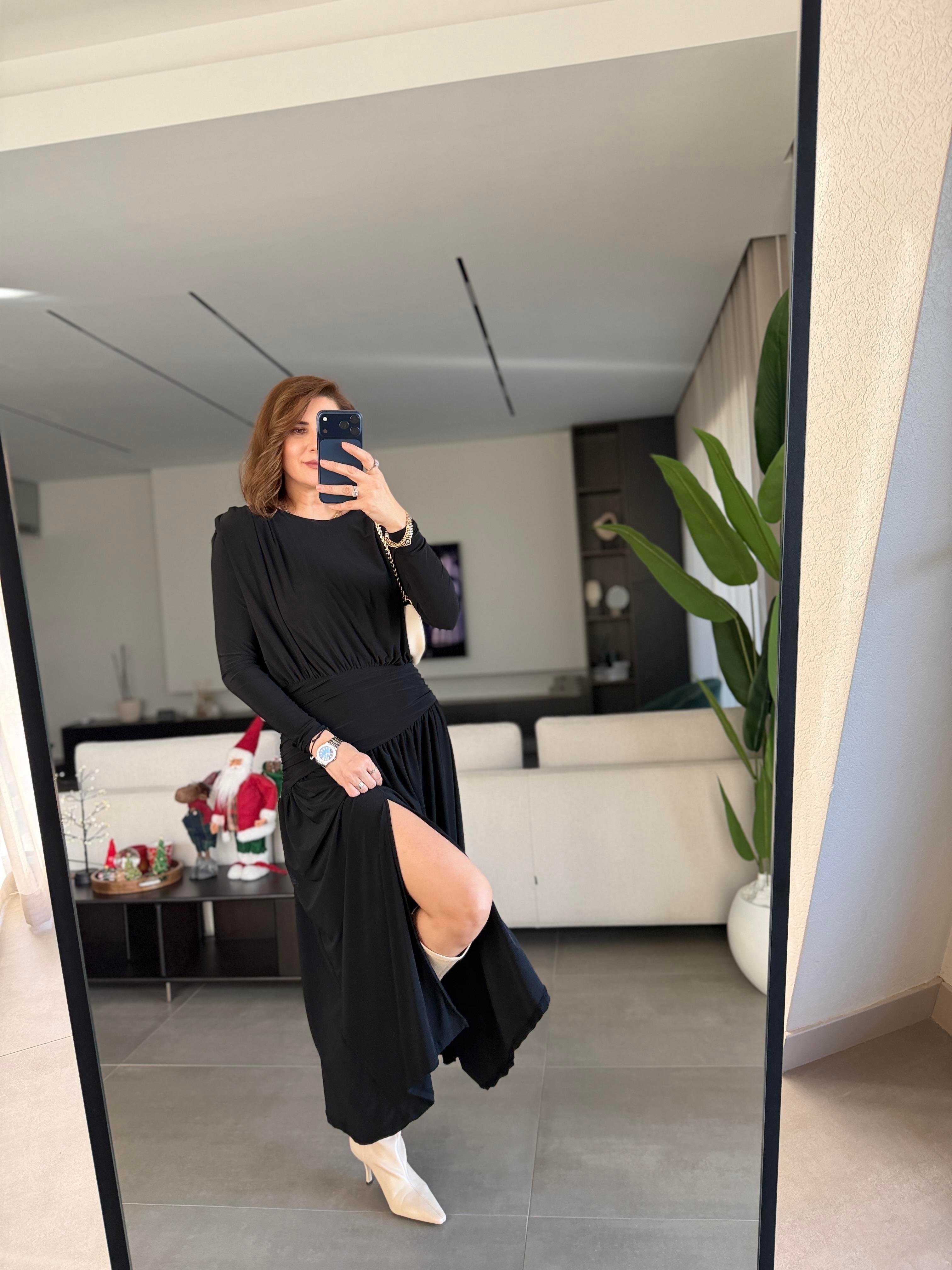 Büzgülü Korsaj Sandy Elbise