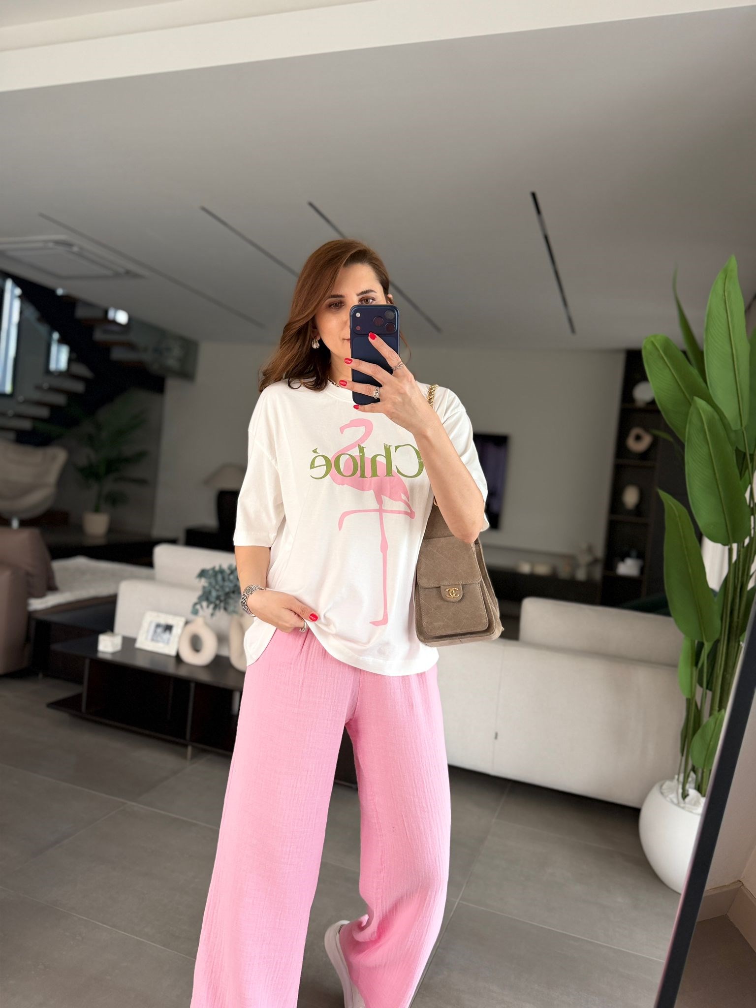 Chloe Baskılı T-shirt