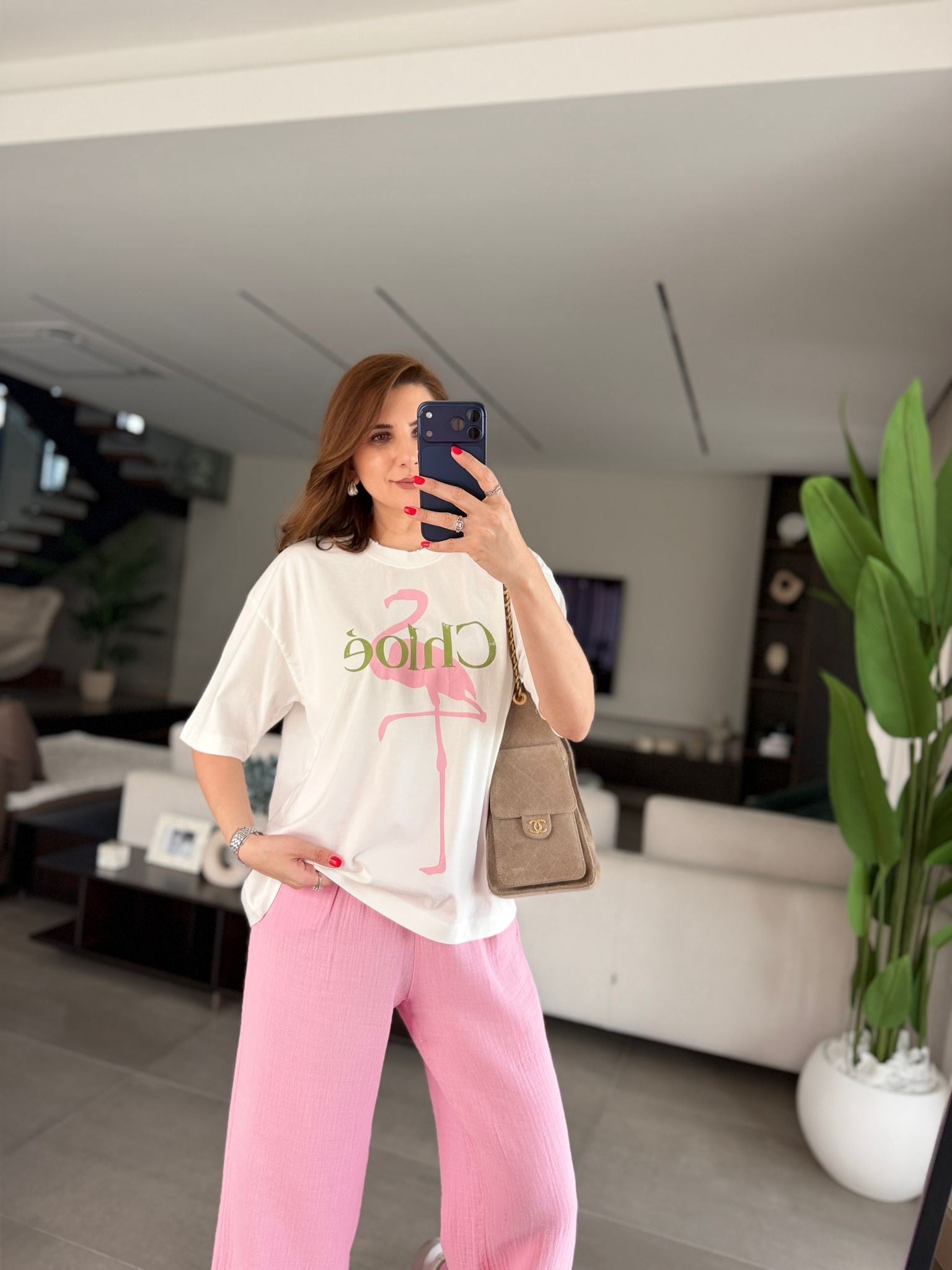 Chloe Baskılı T-shirt