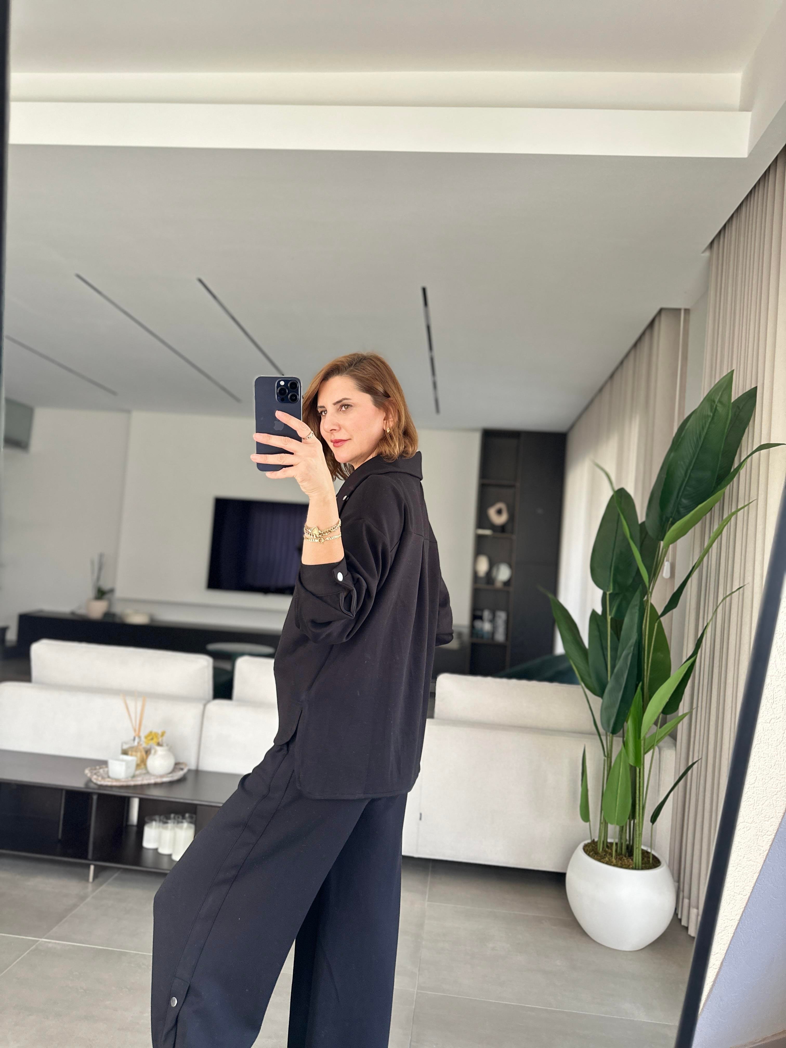 Çift Çıtlı Yaka Modal Takım