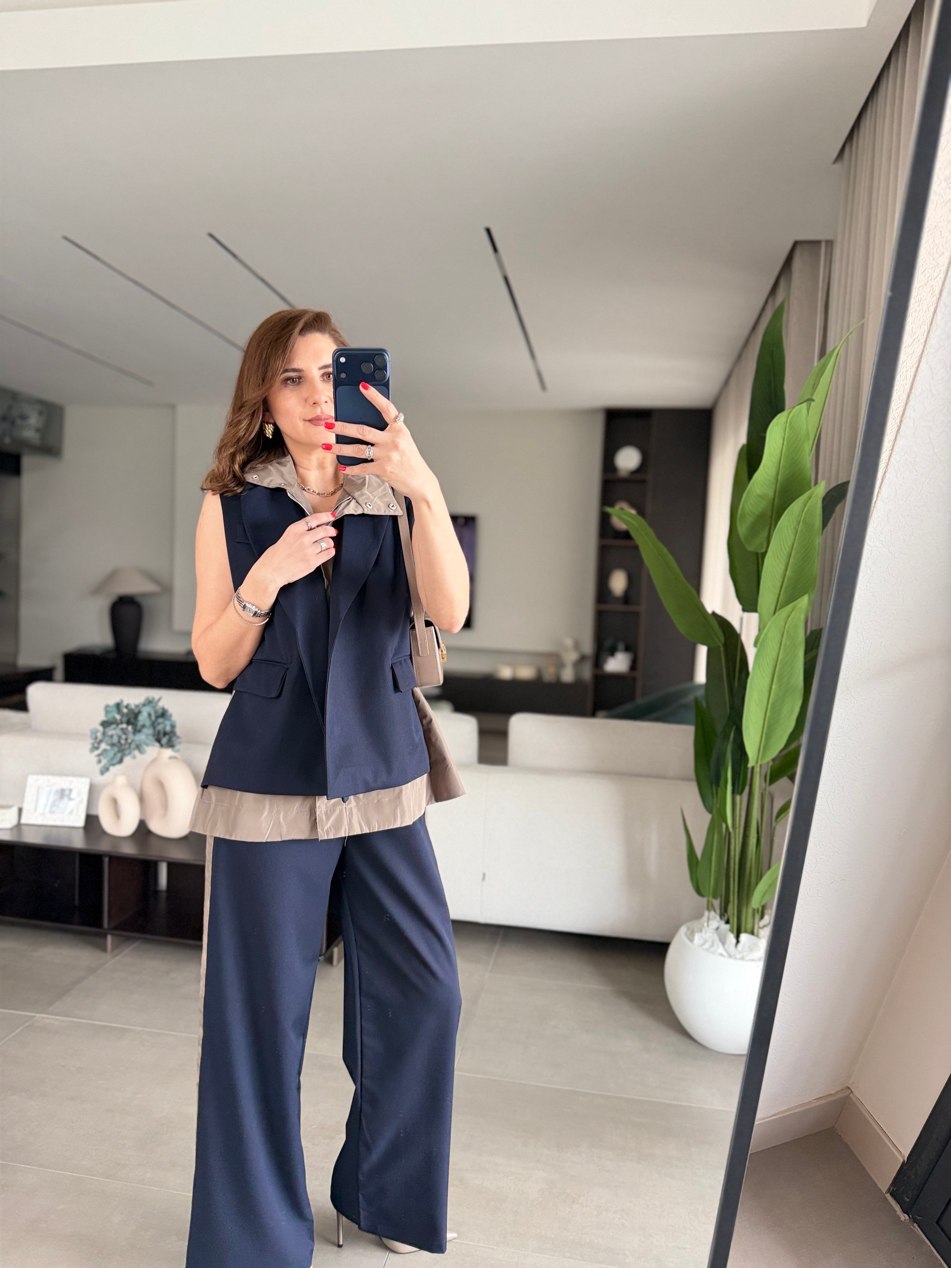 Çift Görünümlü Yelek Takım