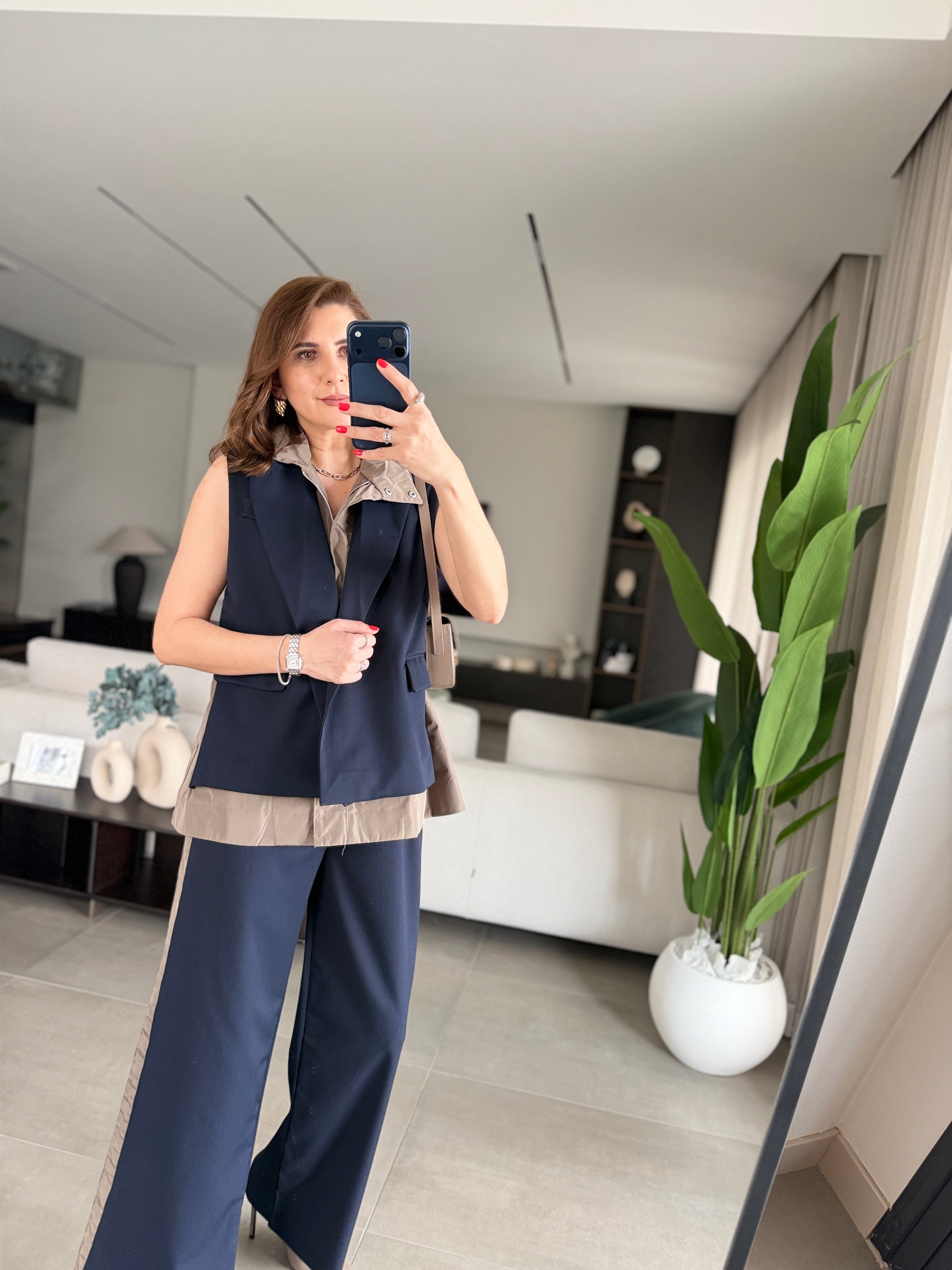 Çift Görünümlü Yelek Takım