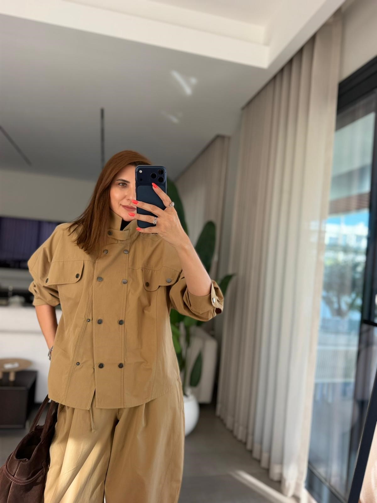 Çıtçıtlı Gömlek Pantolon Takım