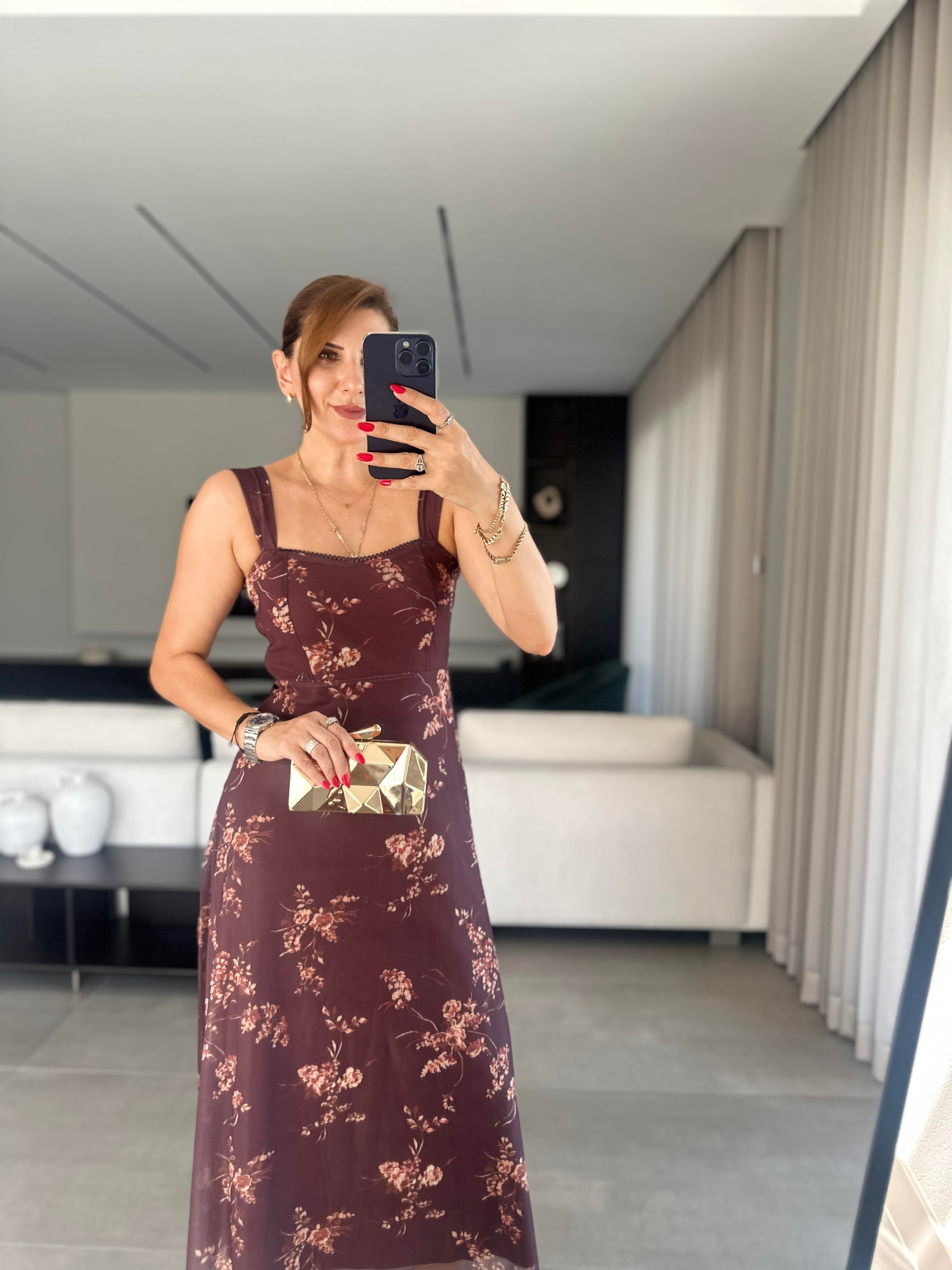 Dantel Boyalı Elbise