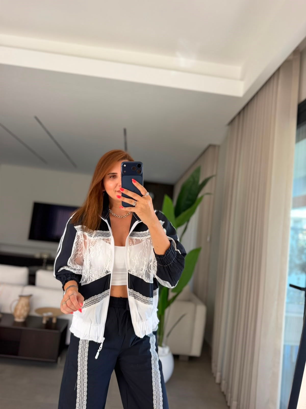 Dantelli Ceket Takım