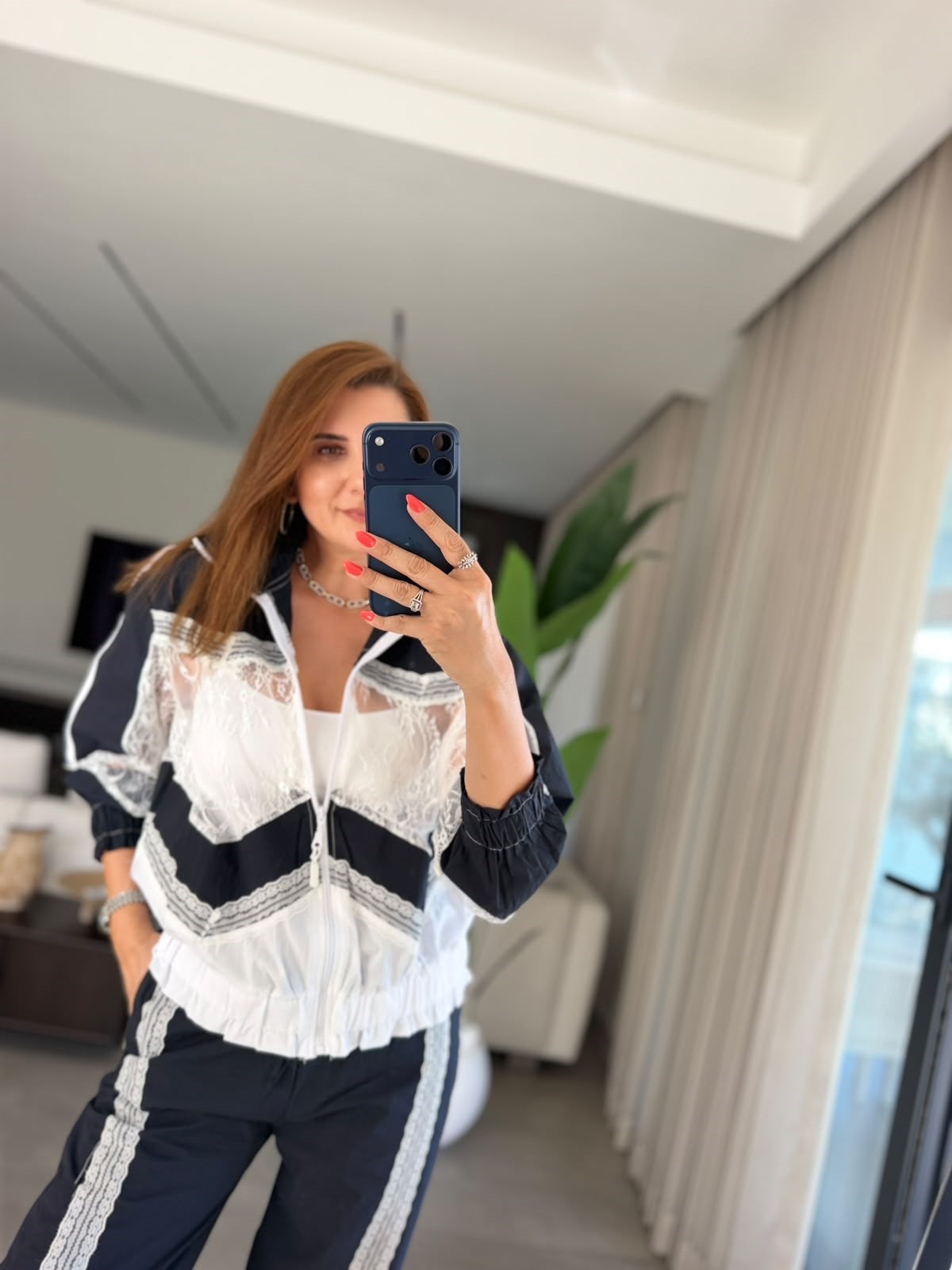 Dantelli Ceket Takım
