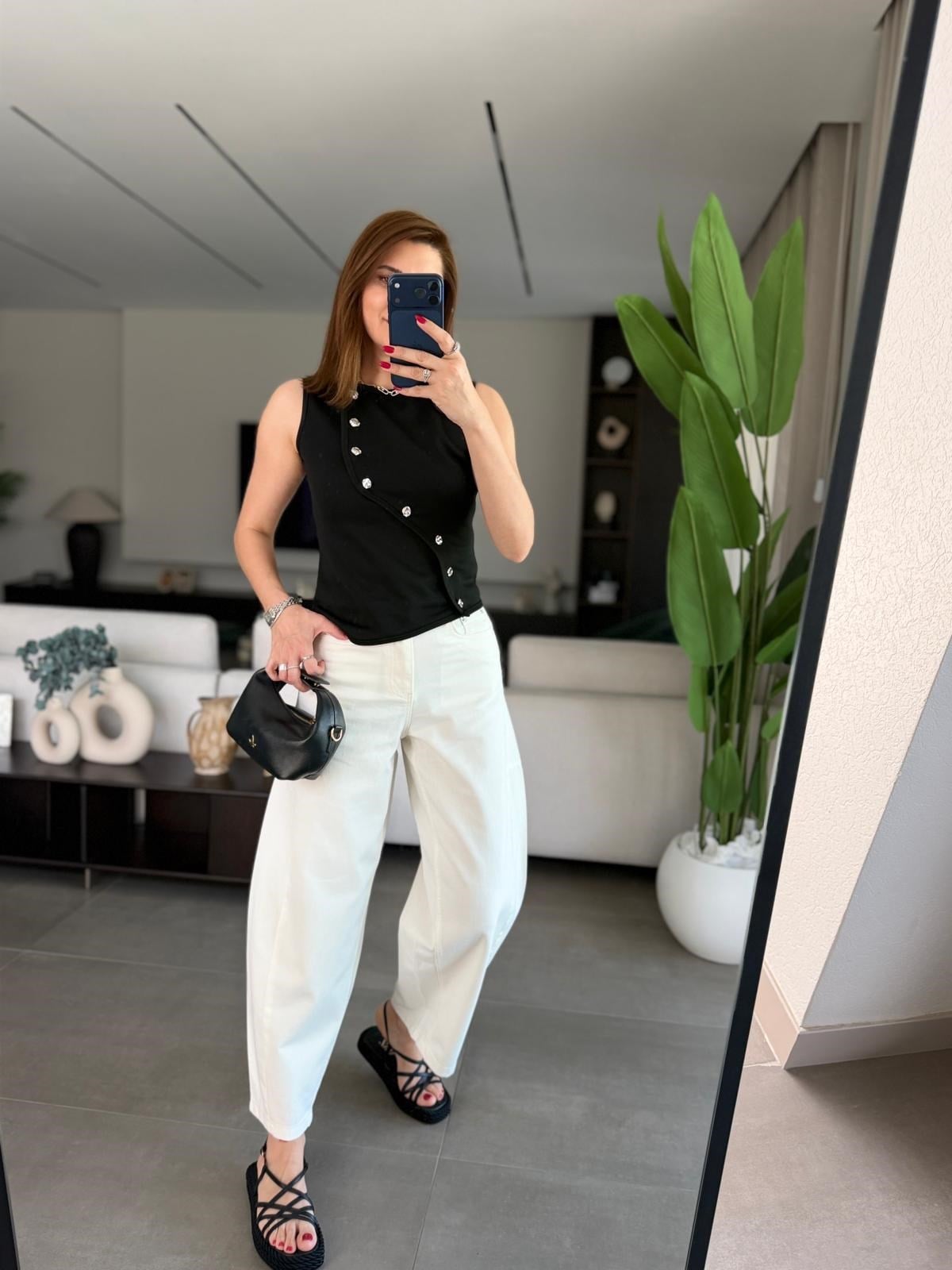 Ekru Balon Jean