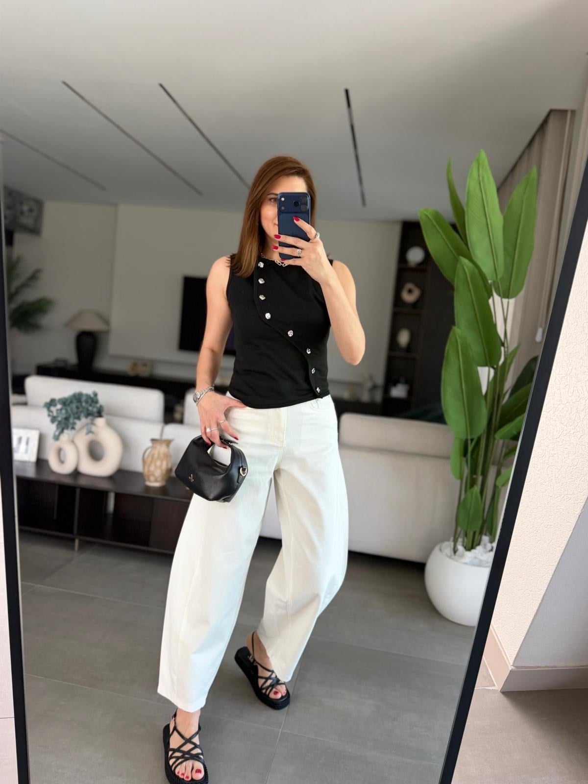 Ekru Balon Jean