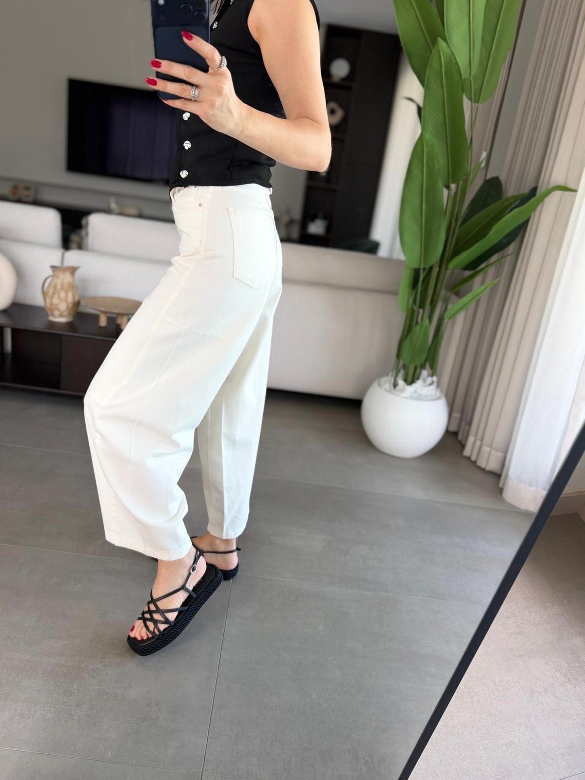 Ekru Balon Jean