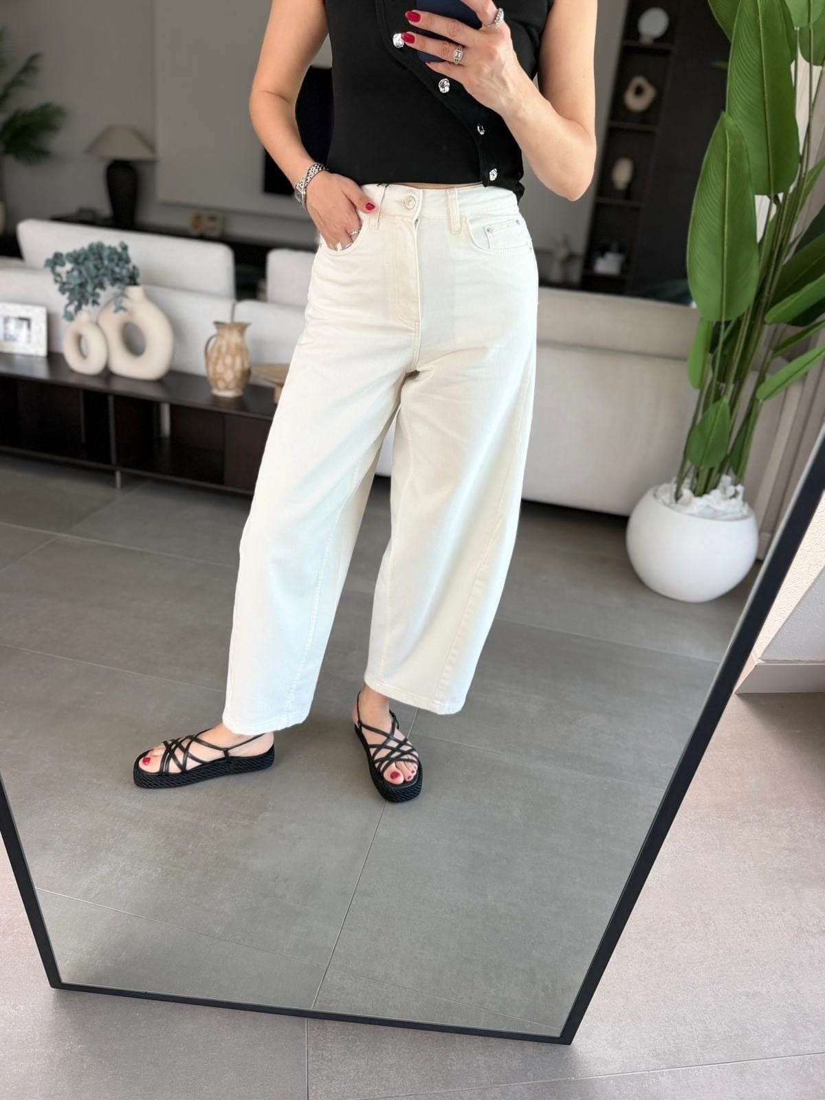 Ekru Balon Jean