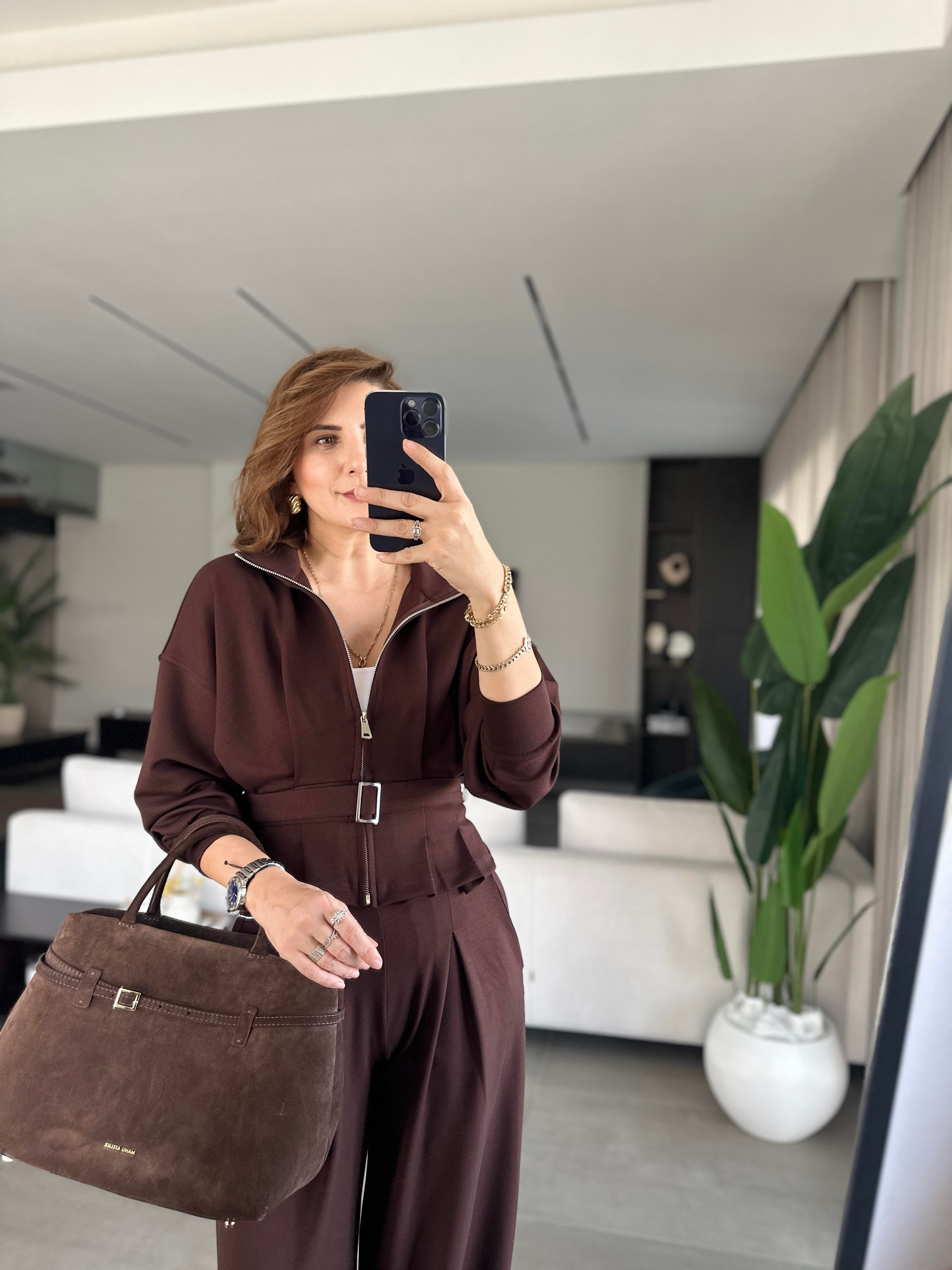 Eteği Piliseli Ceket Takım