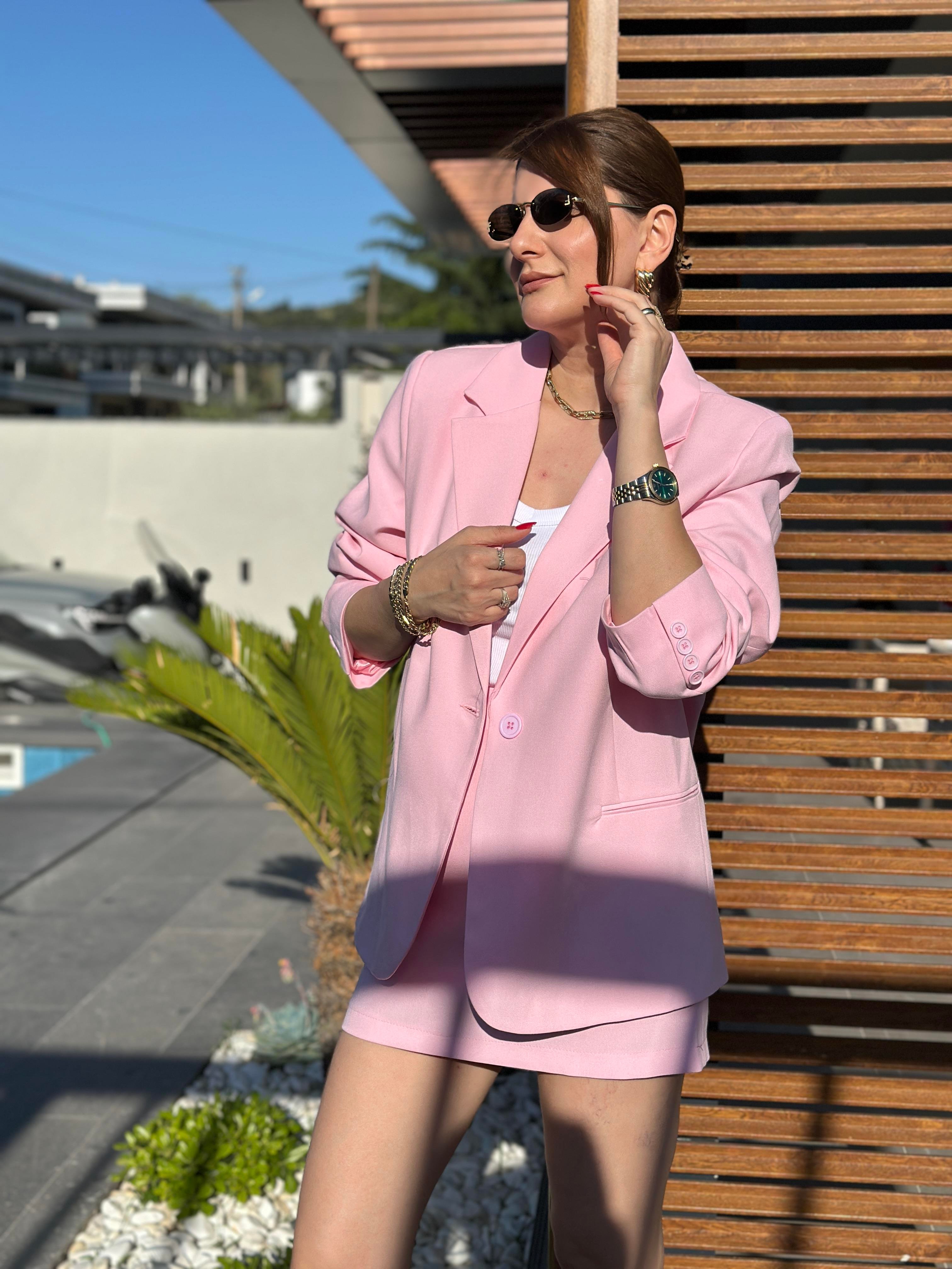 Etekli Blazer Ceket Takım