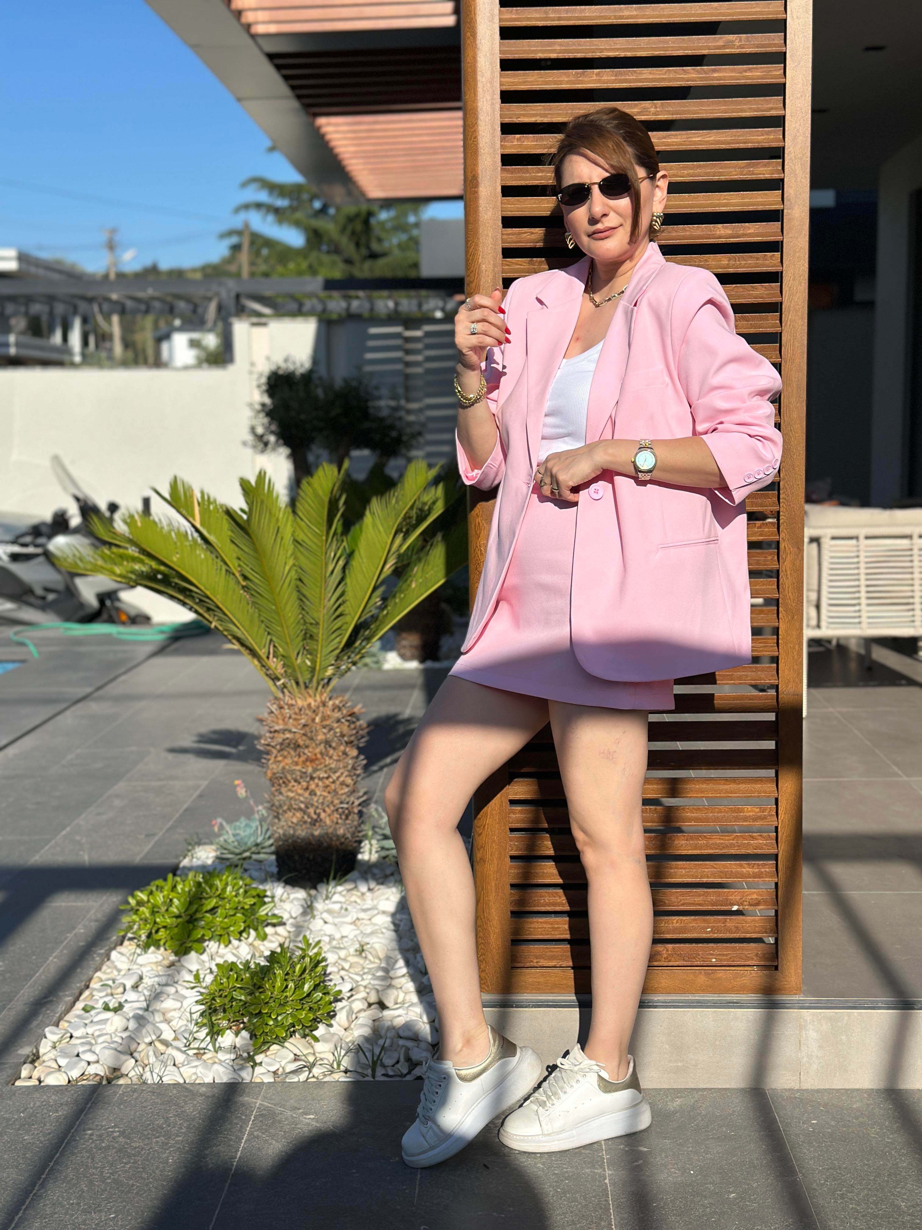 Etekli Blazer Ceket Takım