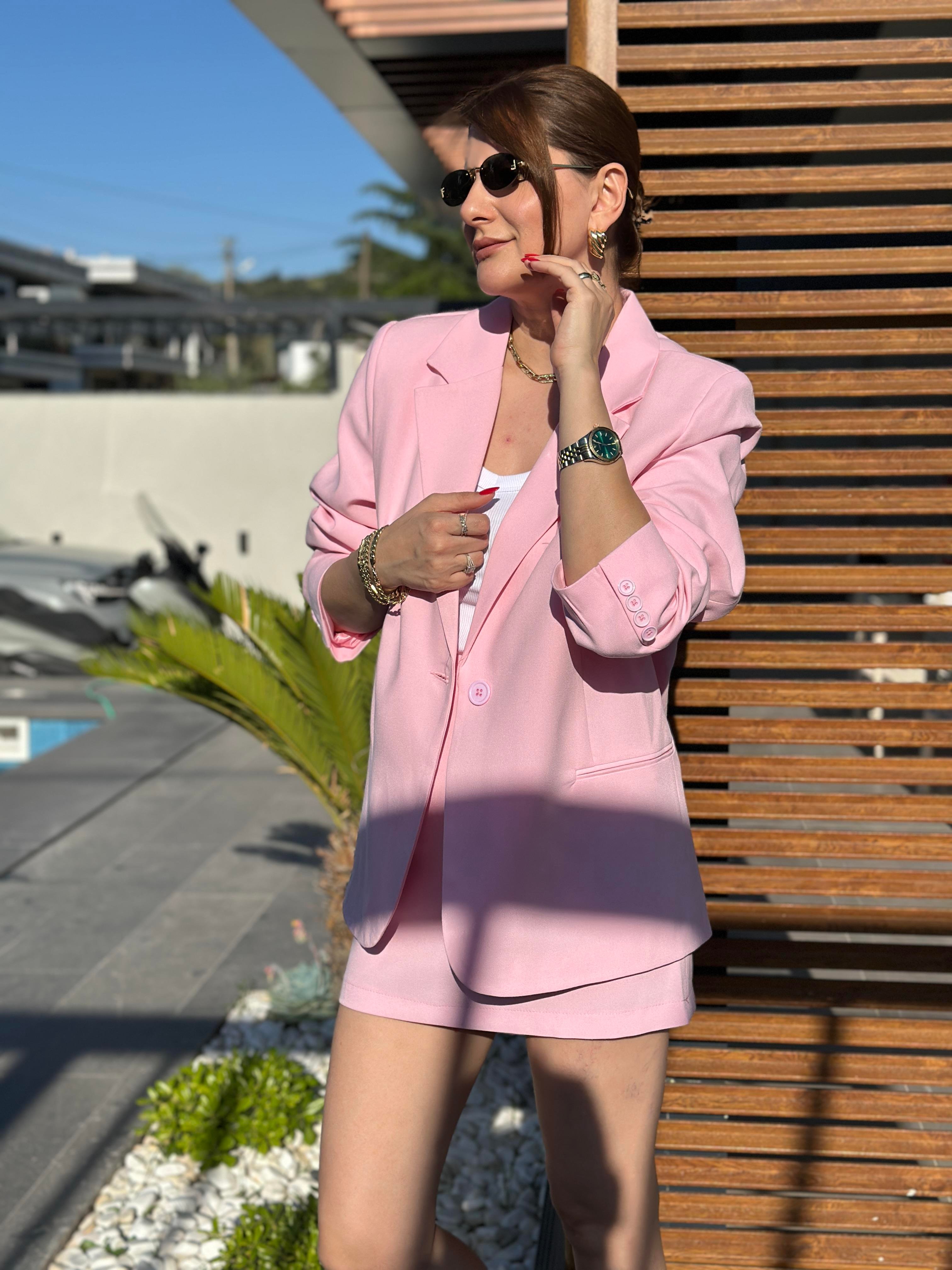 Etekli Blazer Ceket Takım