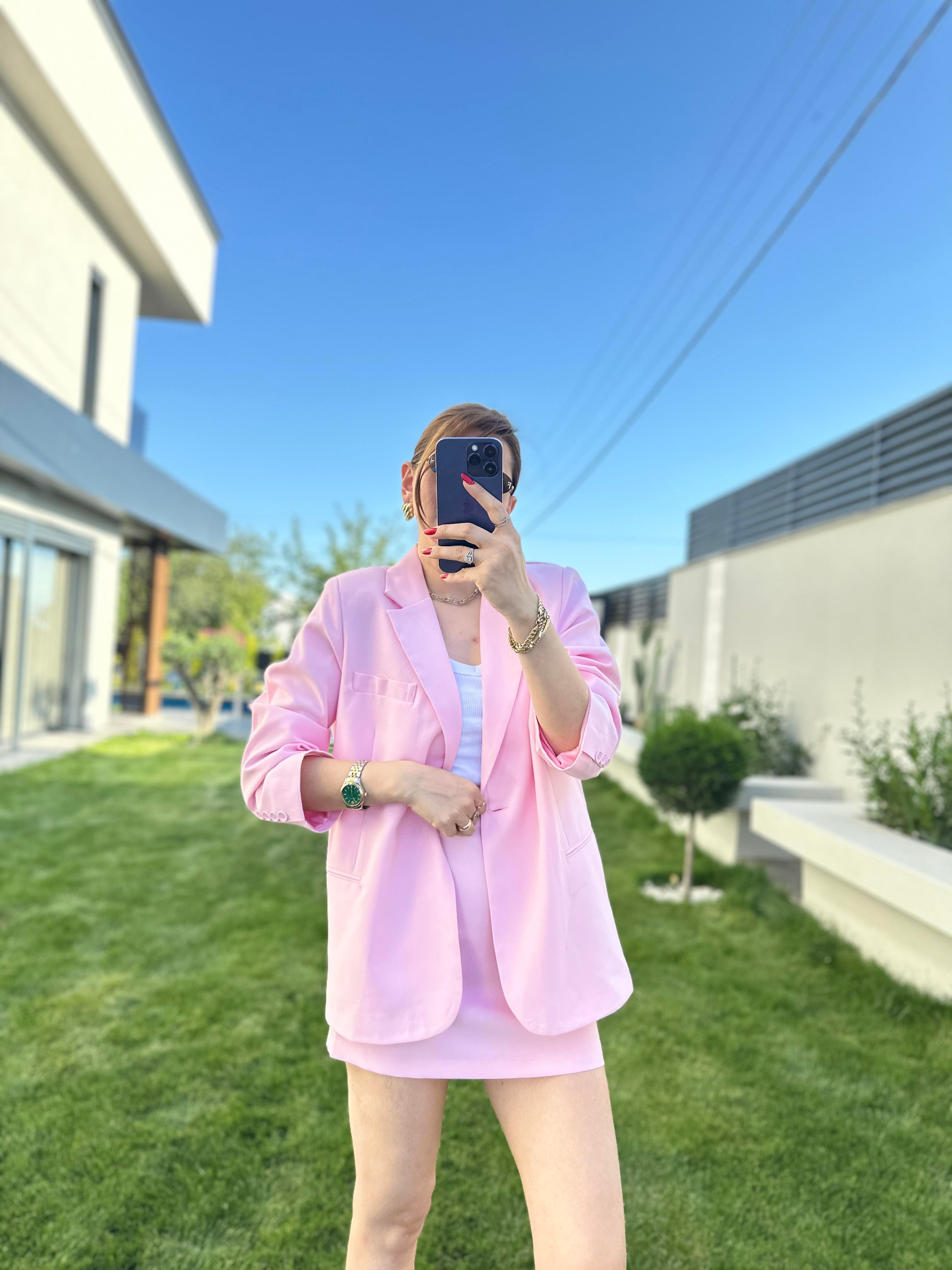 Etekli Blazer Ceket Takım