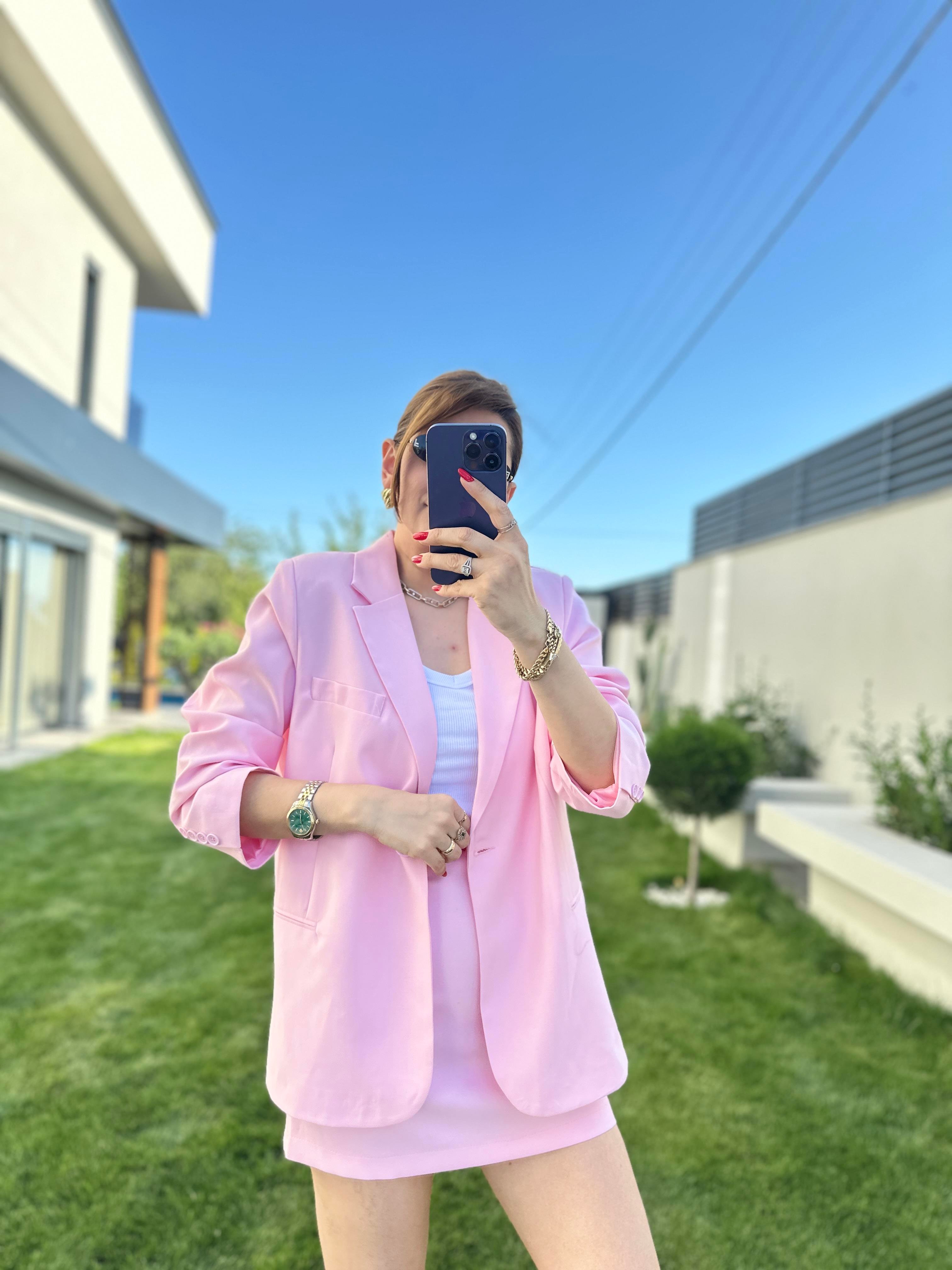 Etekli Blazer Ceket Takım