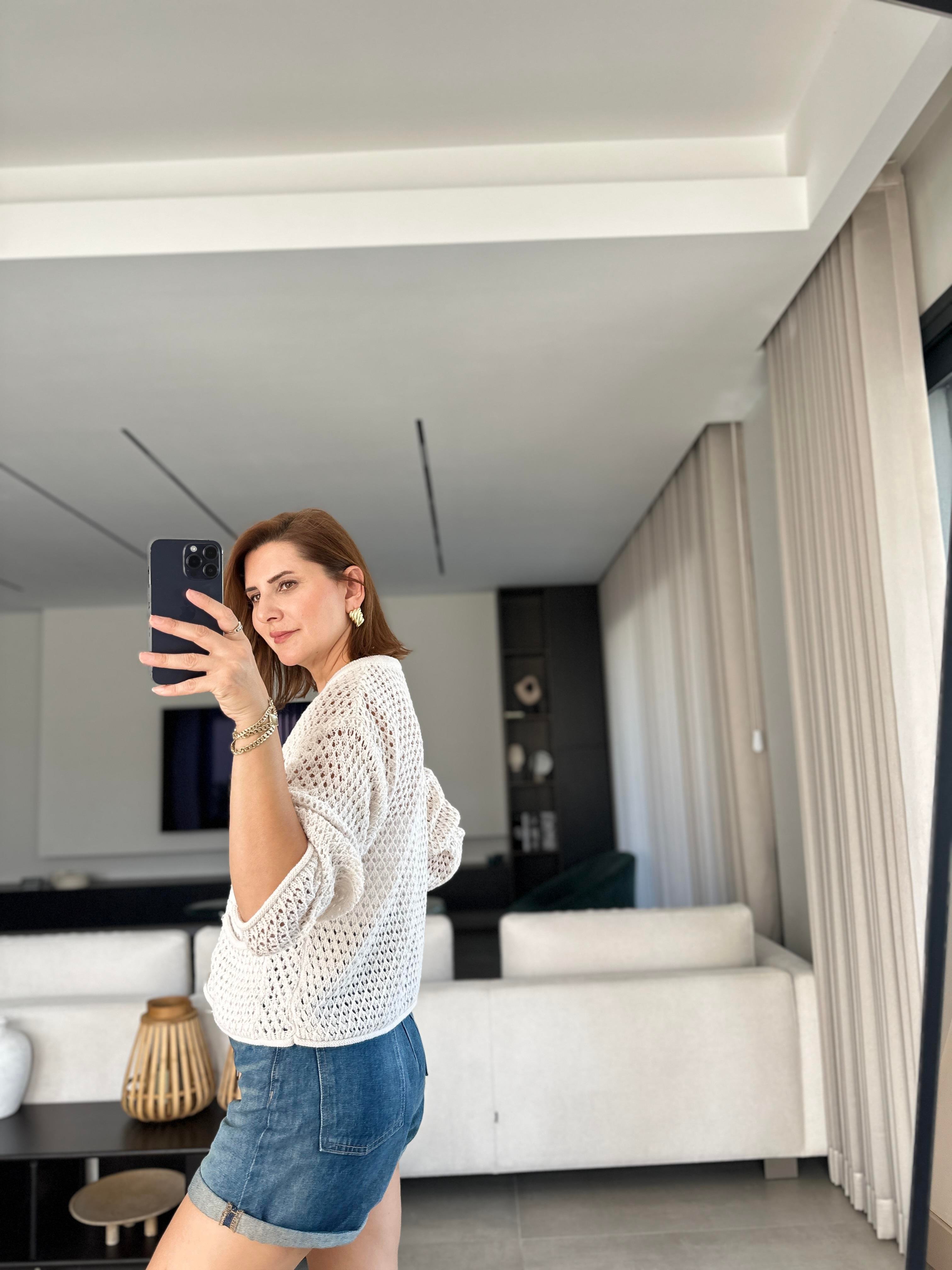 Fiyonk Düğme Detaylı Hırka
