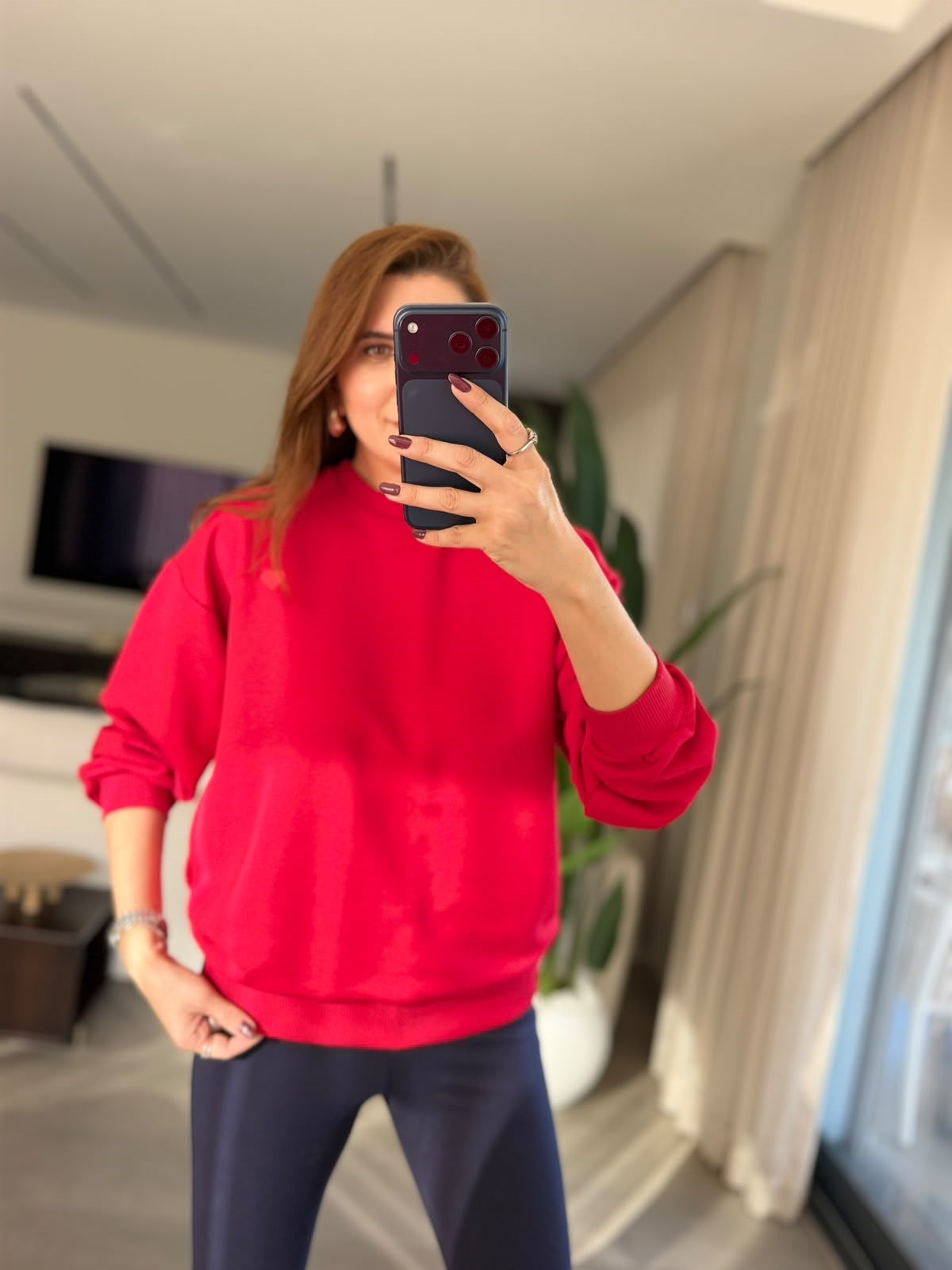 Flok Baskılı Sweat