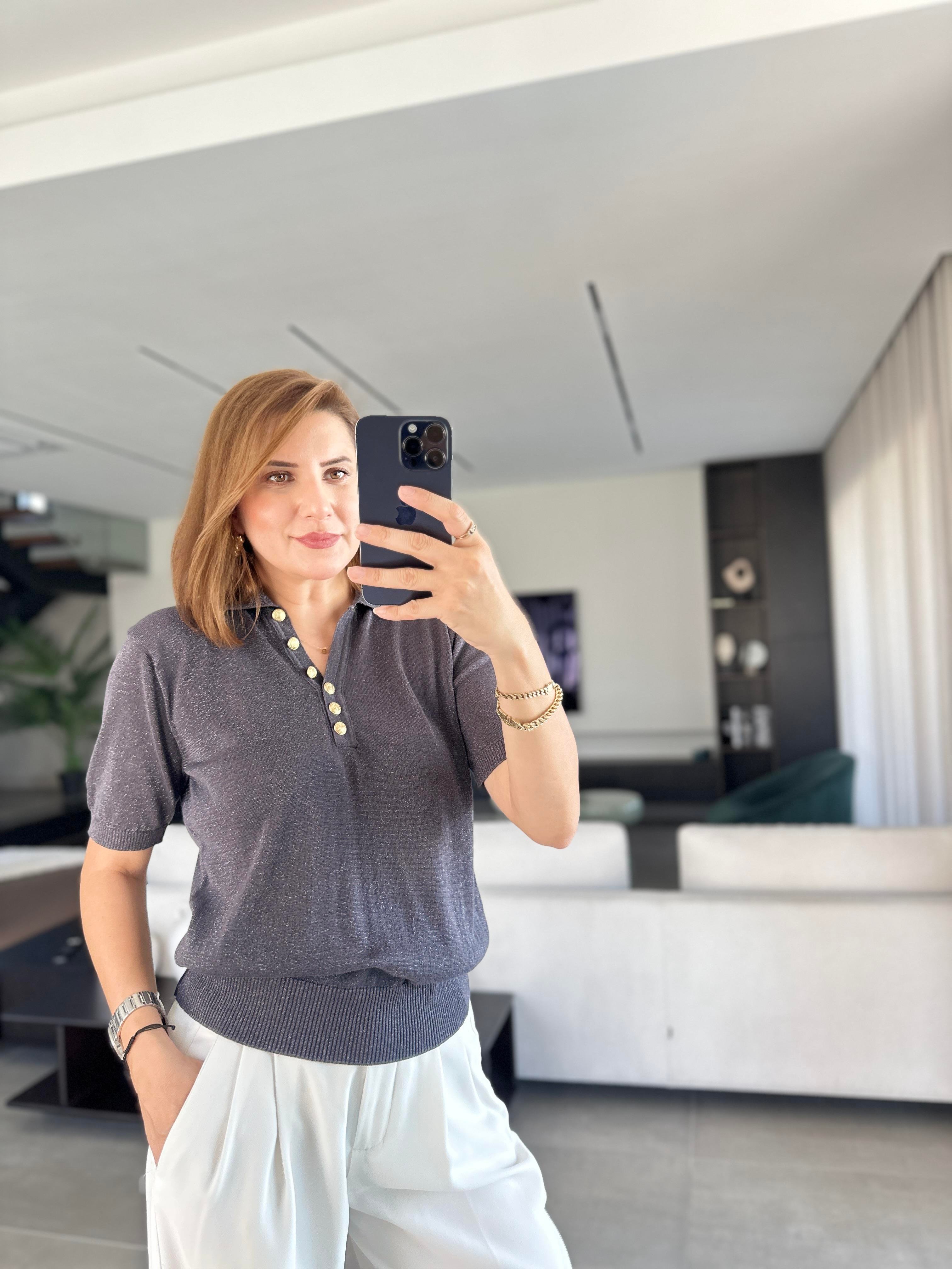 Füme Polo Yaka Merserize