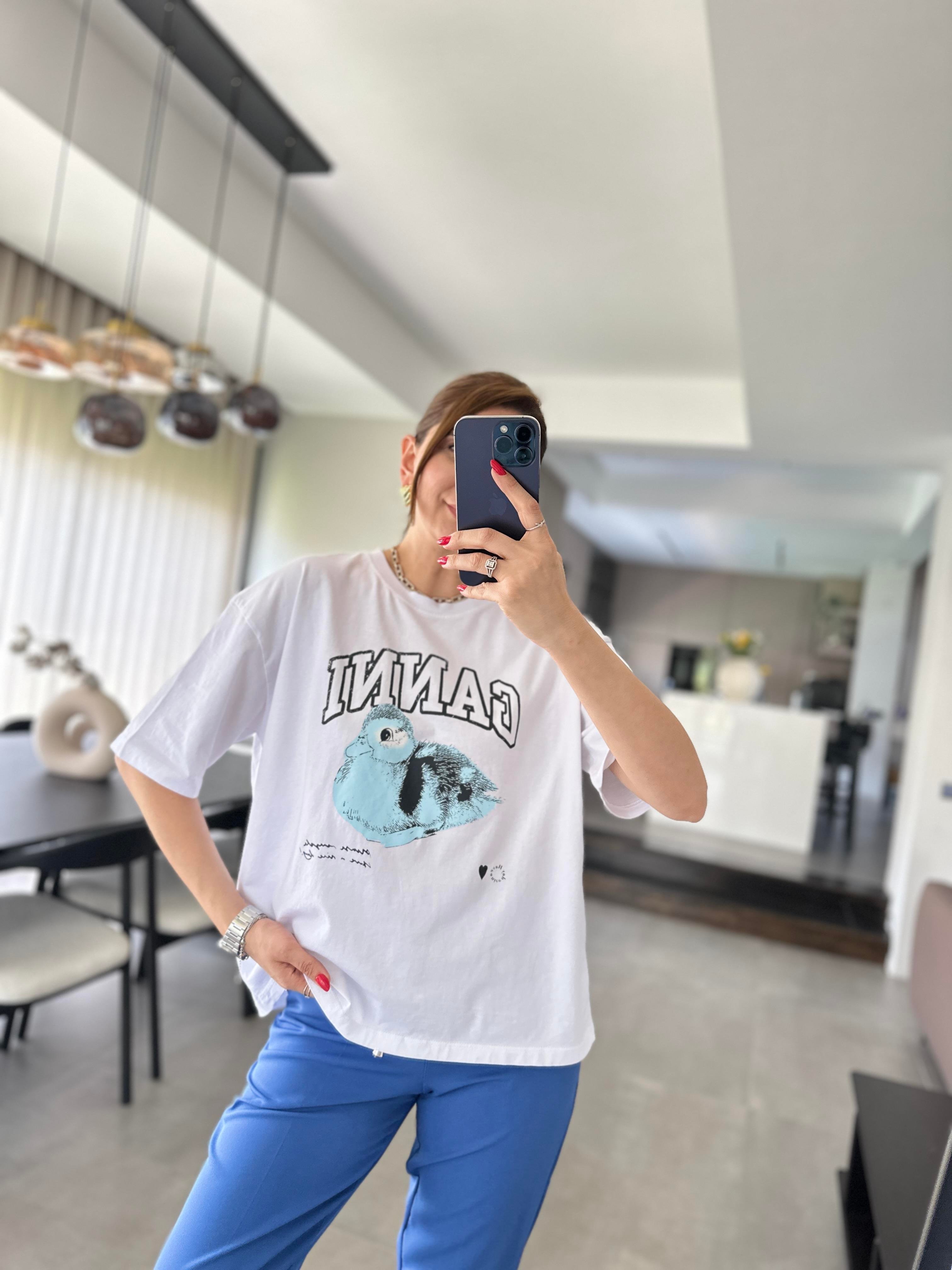 Gannı Baskılı T-shirt
