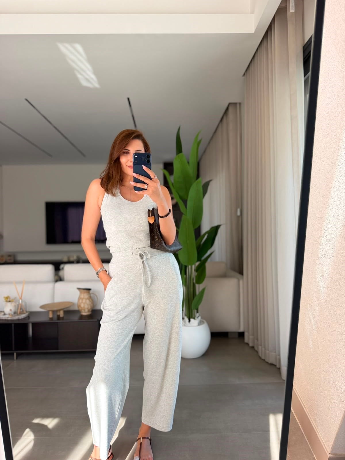 Gri Nova Kaşkorse Pantolon Takım