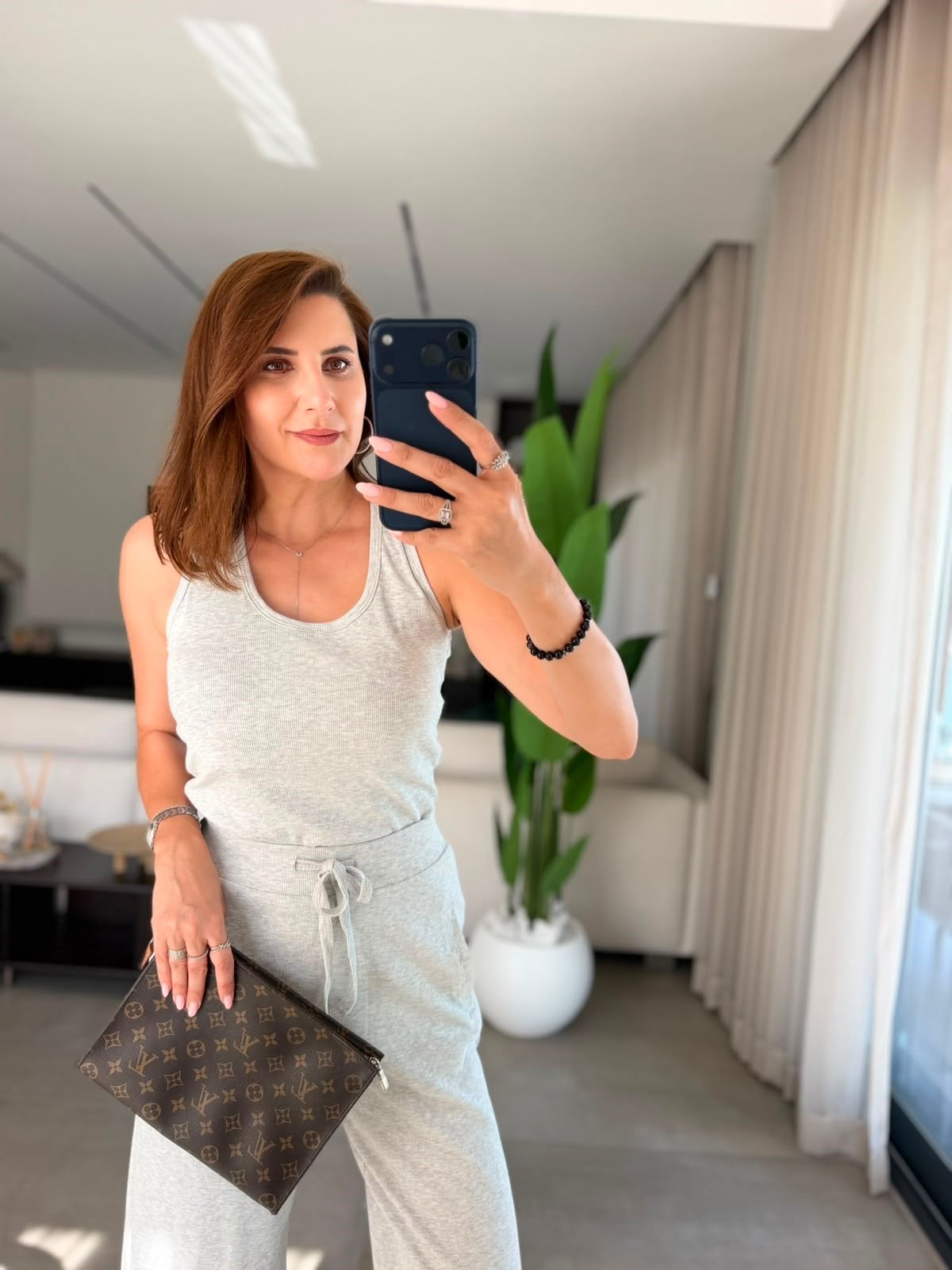 Gri Nova Kaşkorse Pantolon Takım