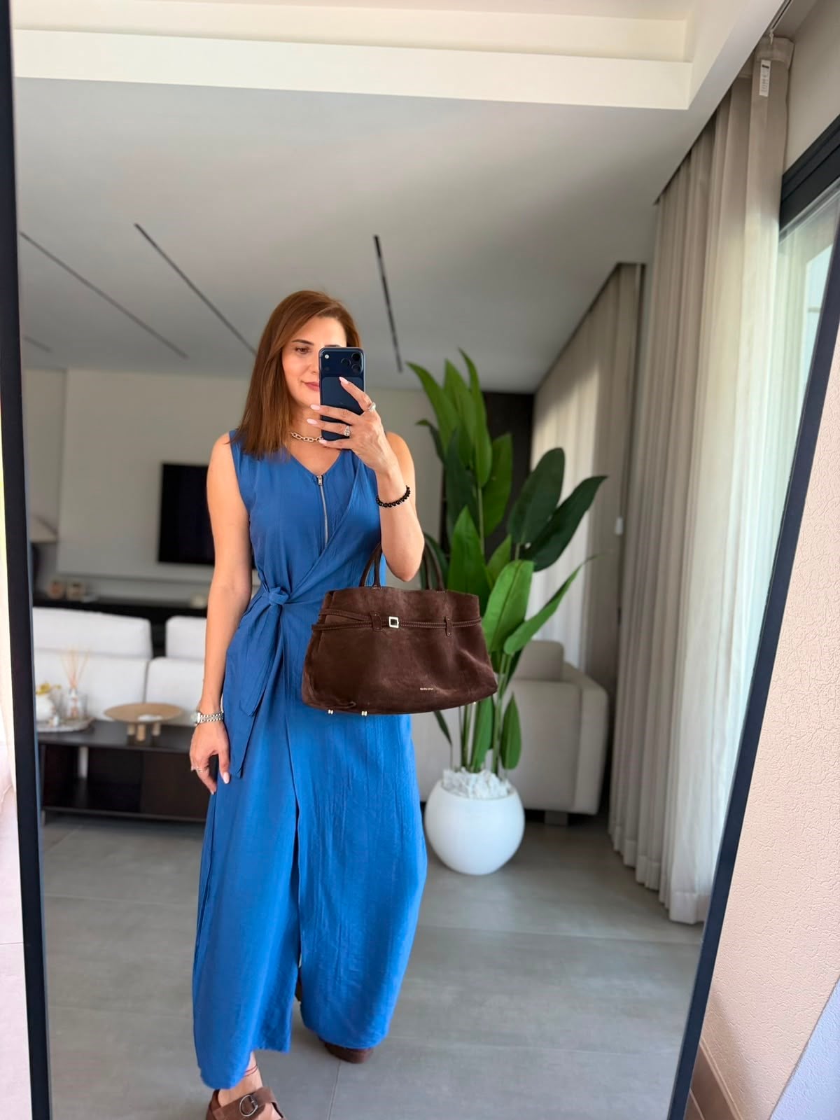İndigo Aura Ön Detaylı Tulum