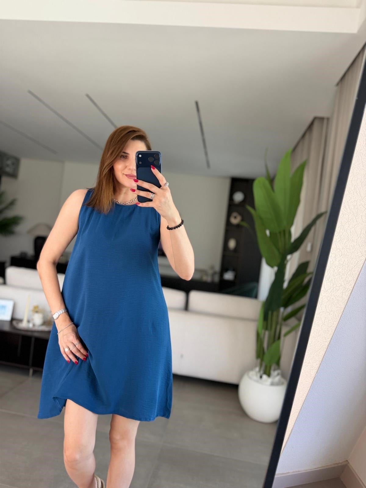 İndigo  Ayrobin Kolsuz Elbise