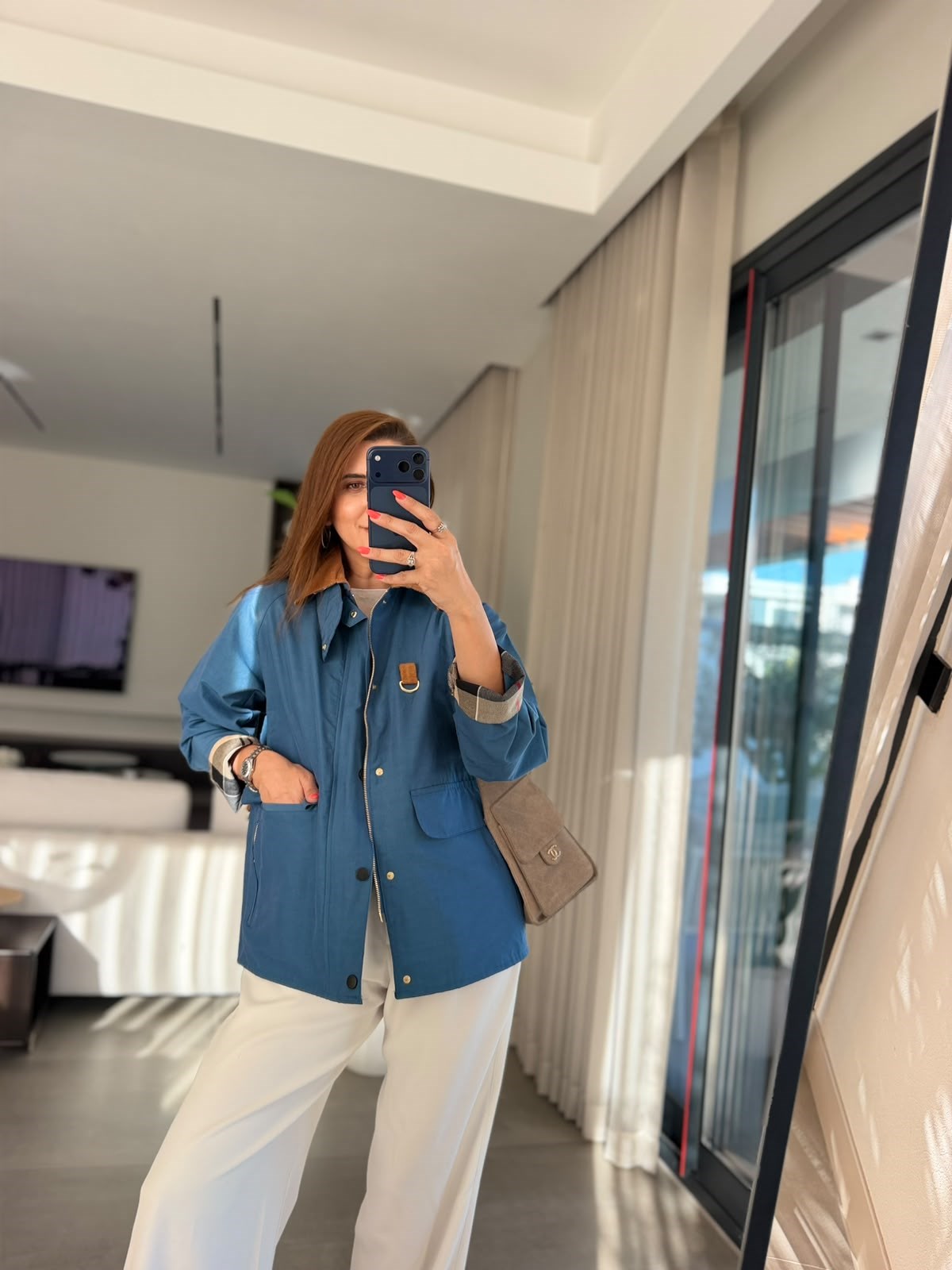 İndigo Barn Kadife Yaka Detay Ceket