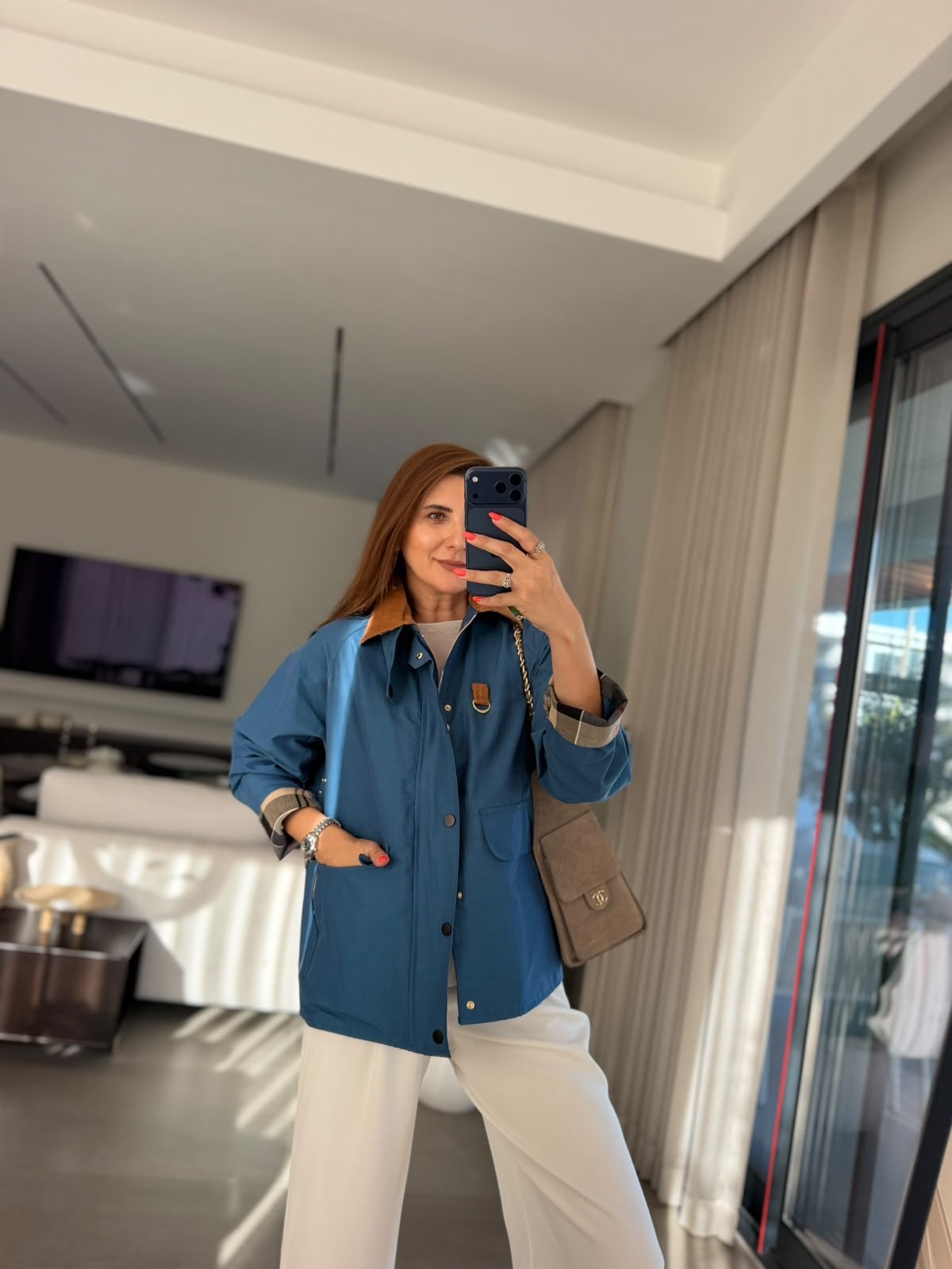 İndigo Barn Kadife Yaka Detay Ceket