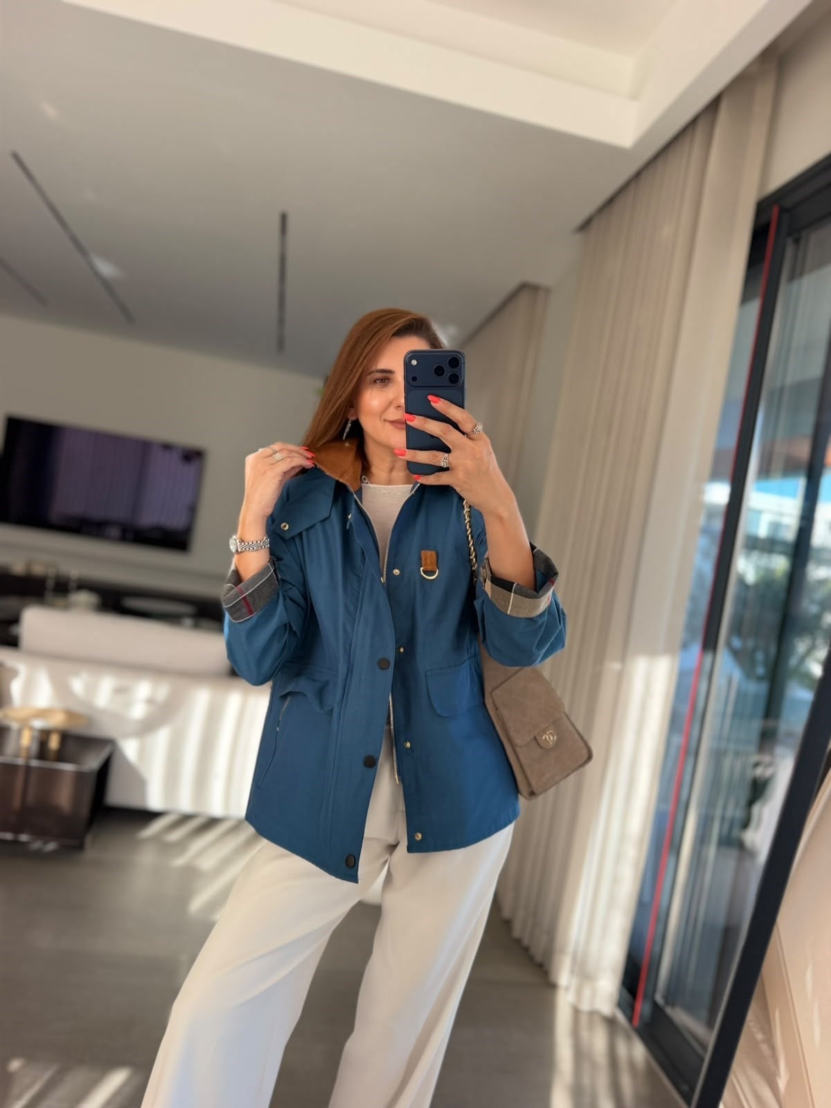 İndigo Barn Kadife Yaka Detay Ceket