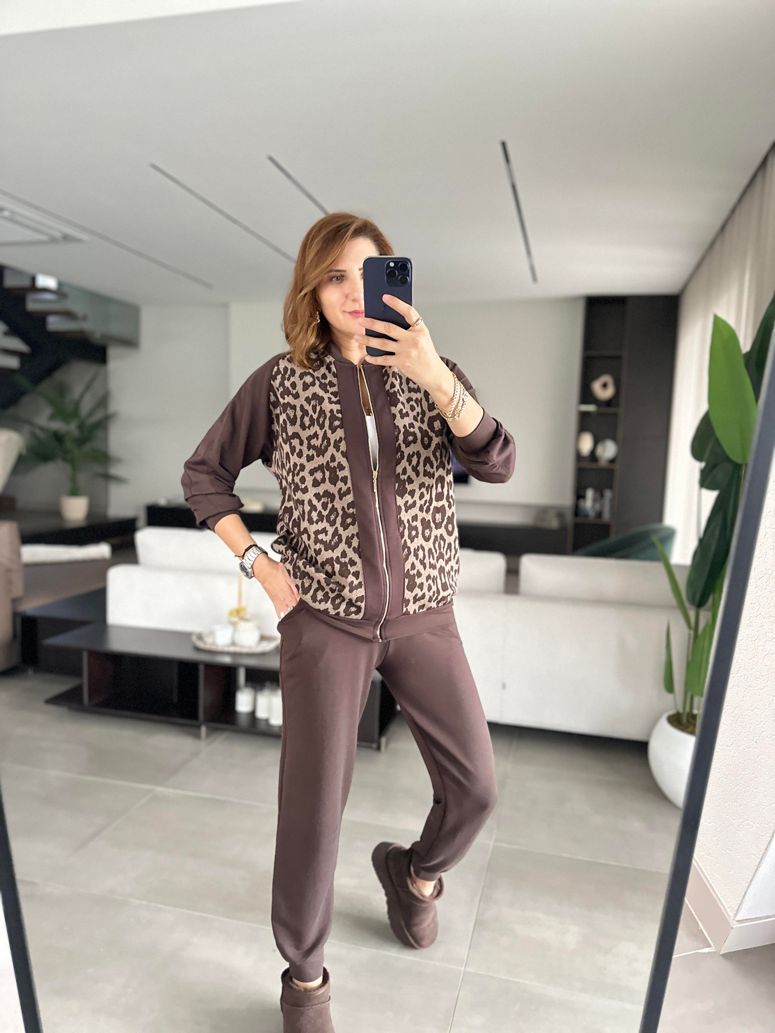 Kahverengi Jakarlı Leopar Takım
