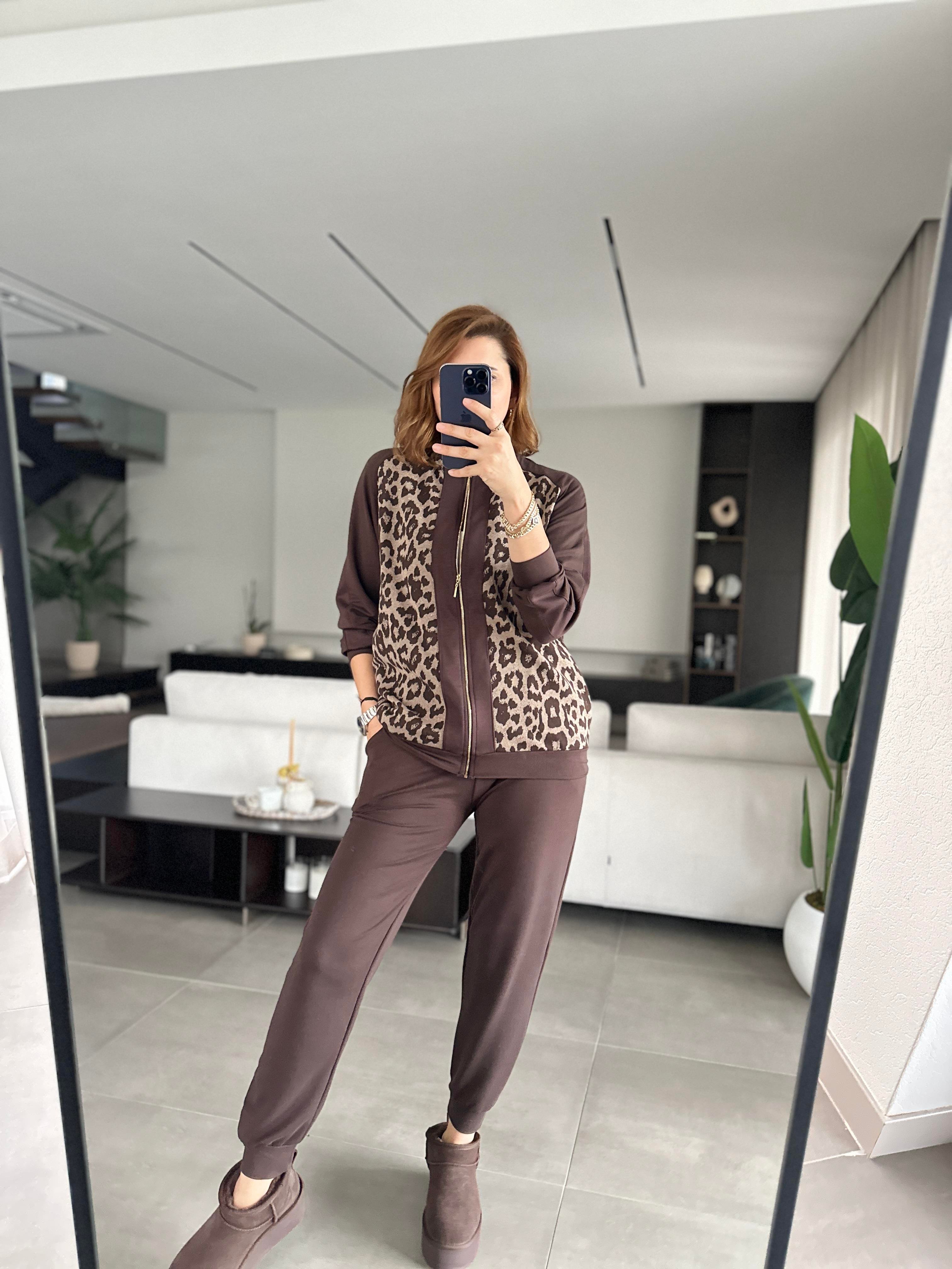 Kahverengi Jakarlı Leopar Takım