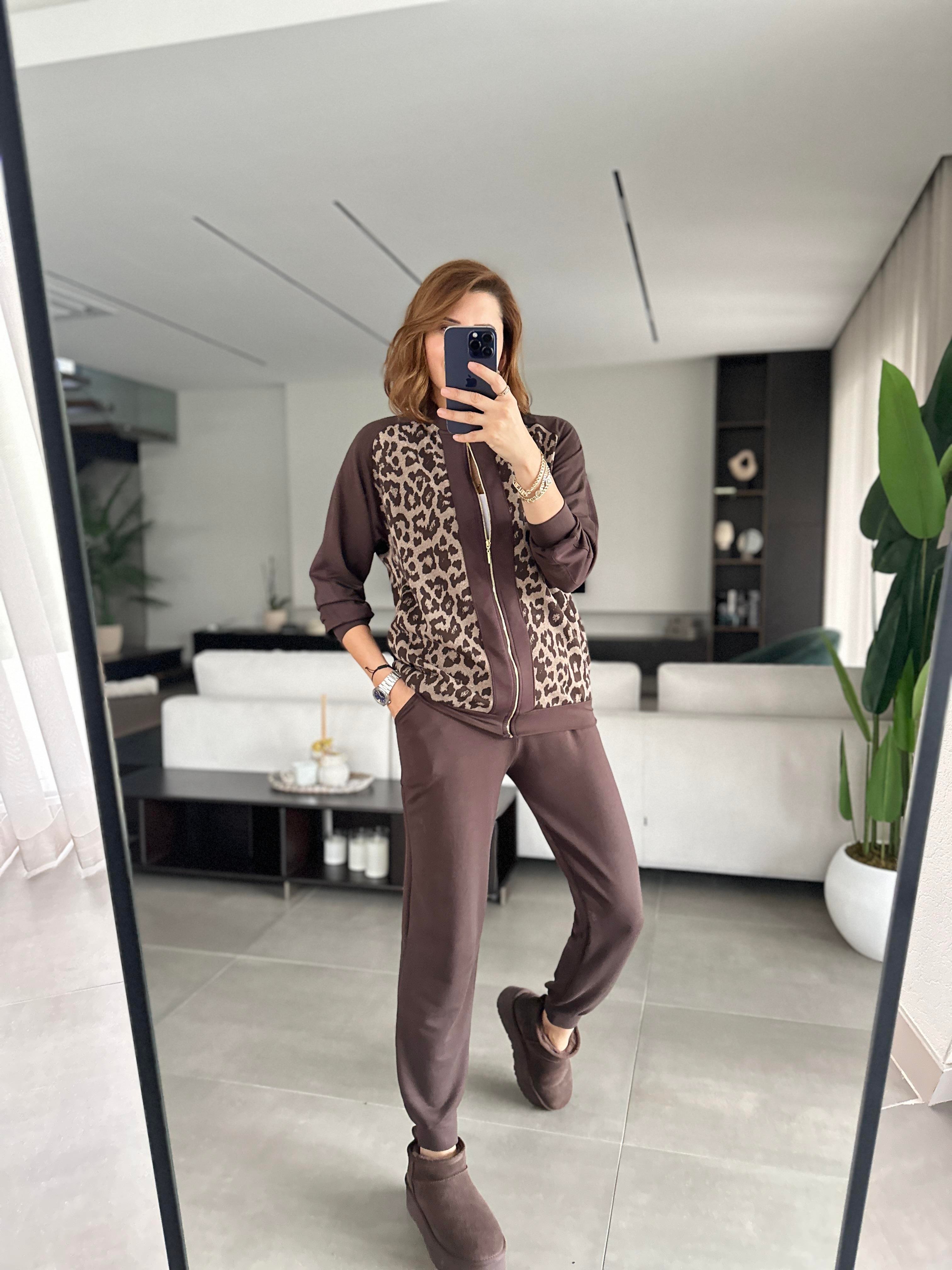 Kahverengi Jakarlı Leopar Takım