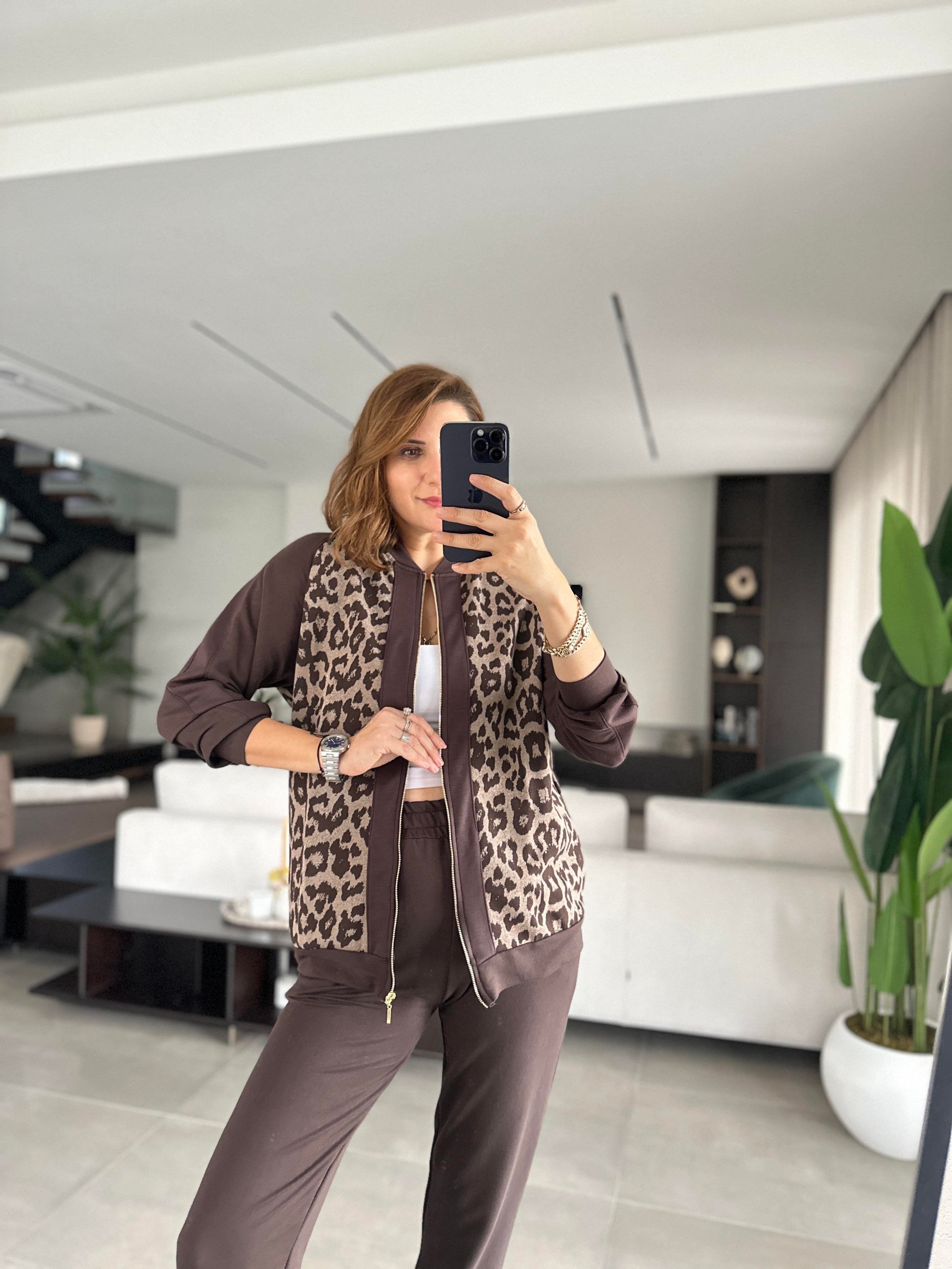 Kahverengi Jakarlı Leopar Takım