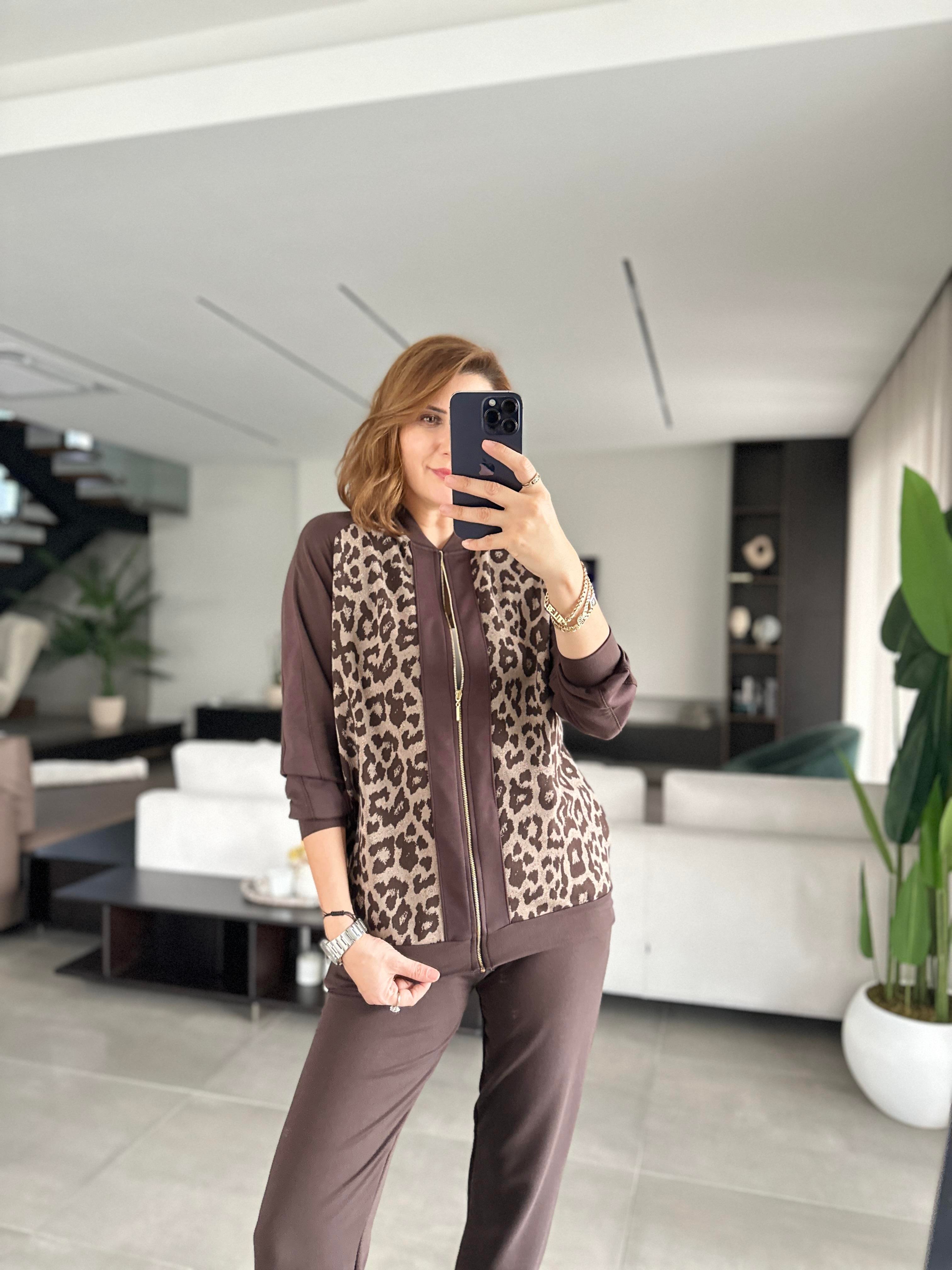 Kahverengi Jakarlı Leopar Takım