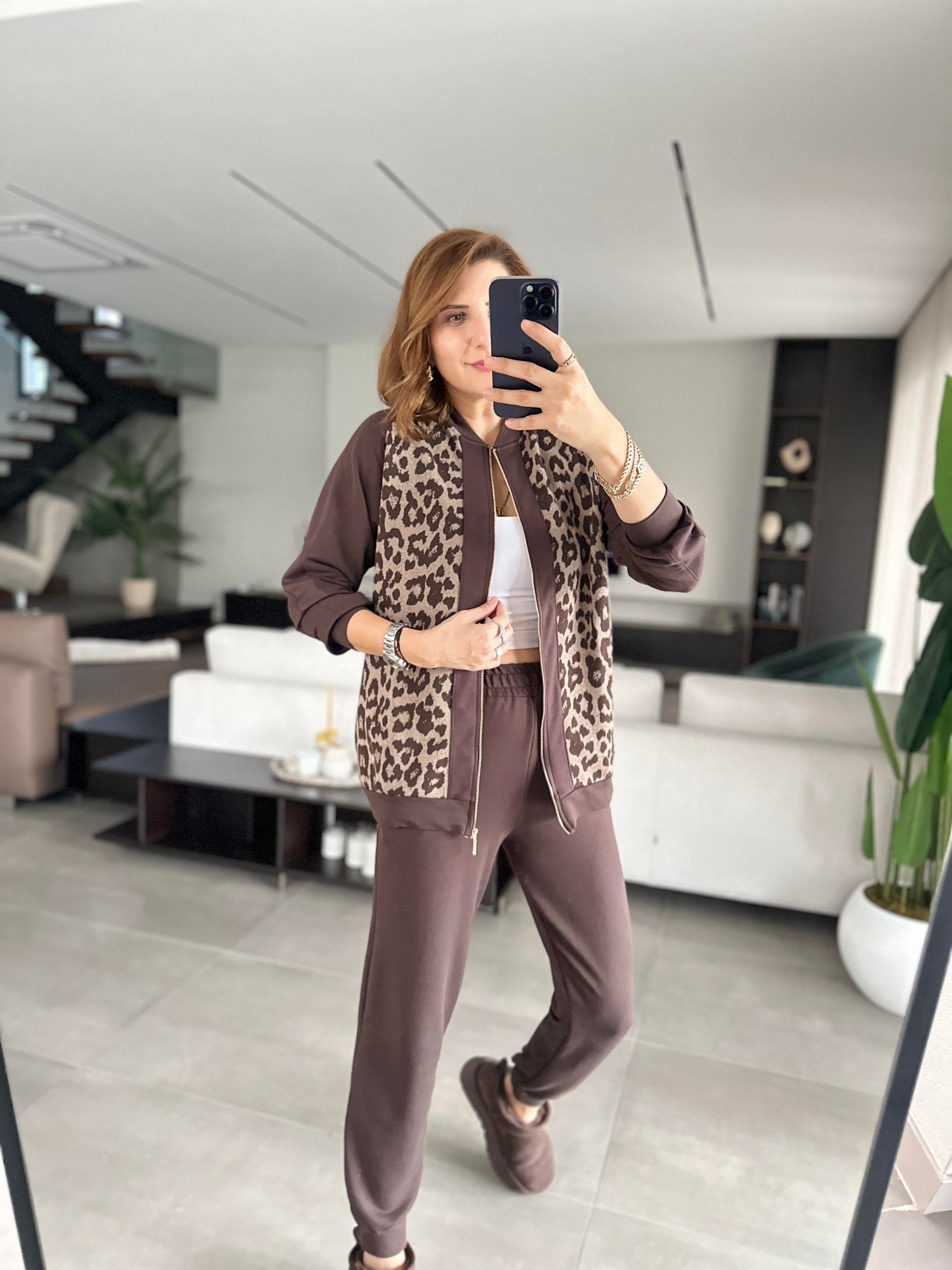 Kahverengi Jakarlı Leopar Takım