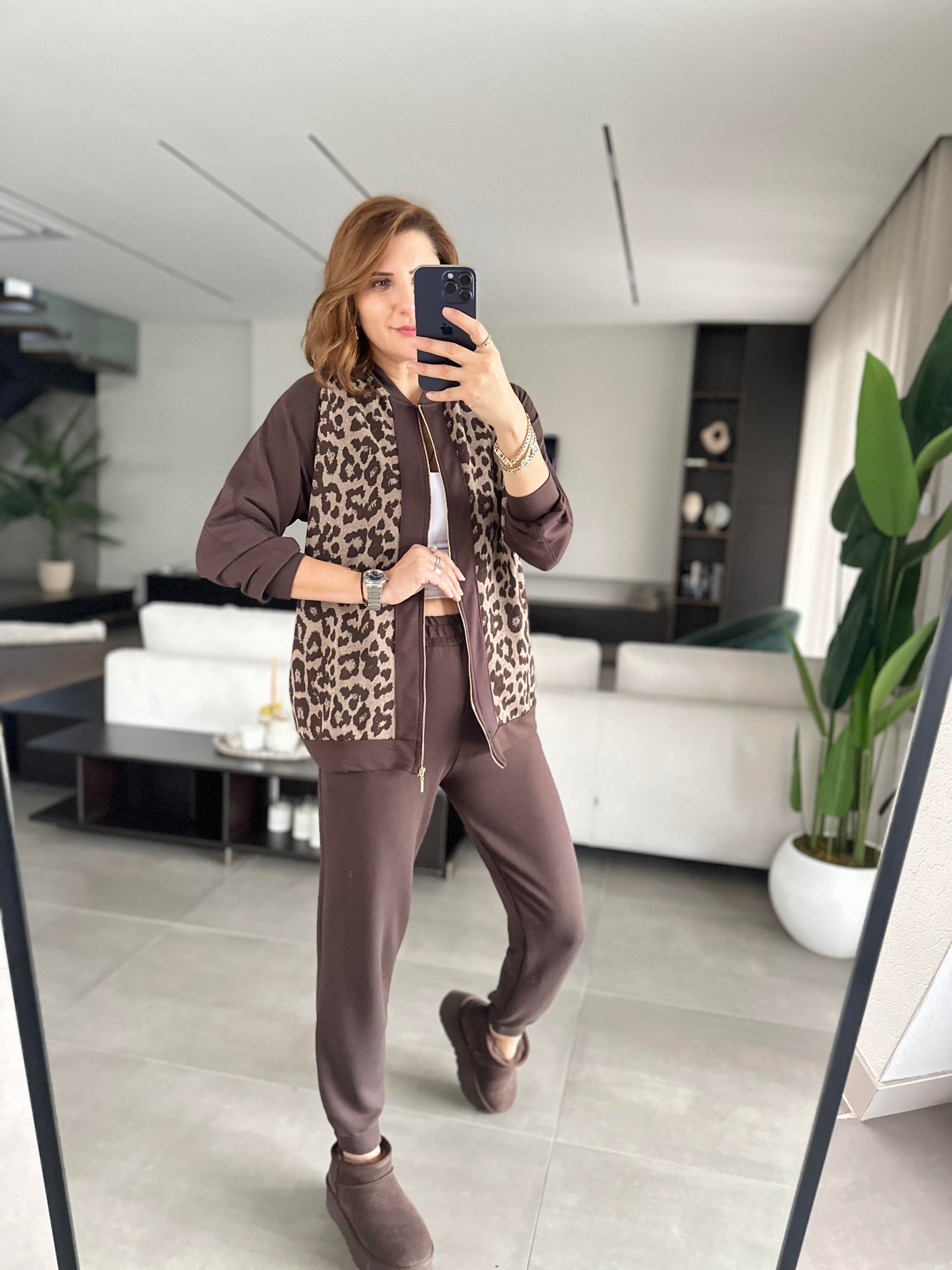 Kahverengi Jakarlı Leopar Takım