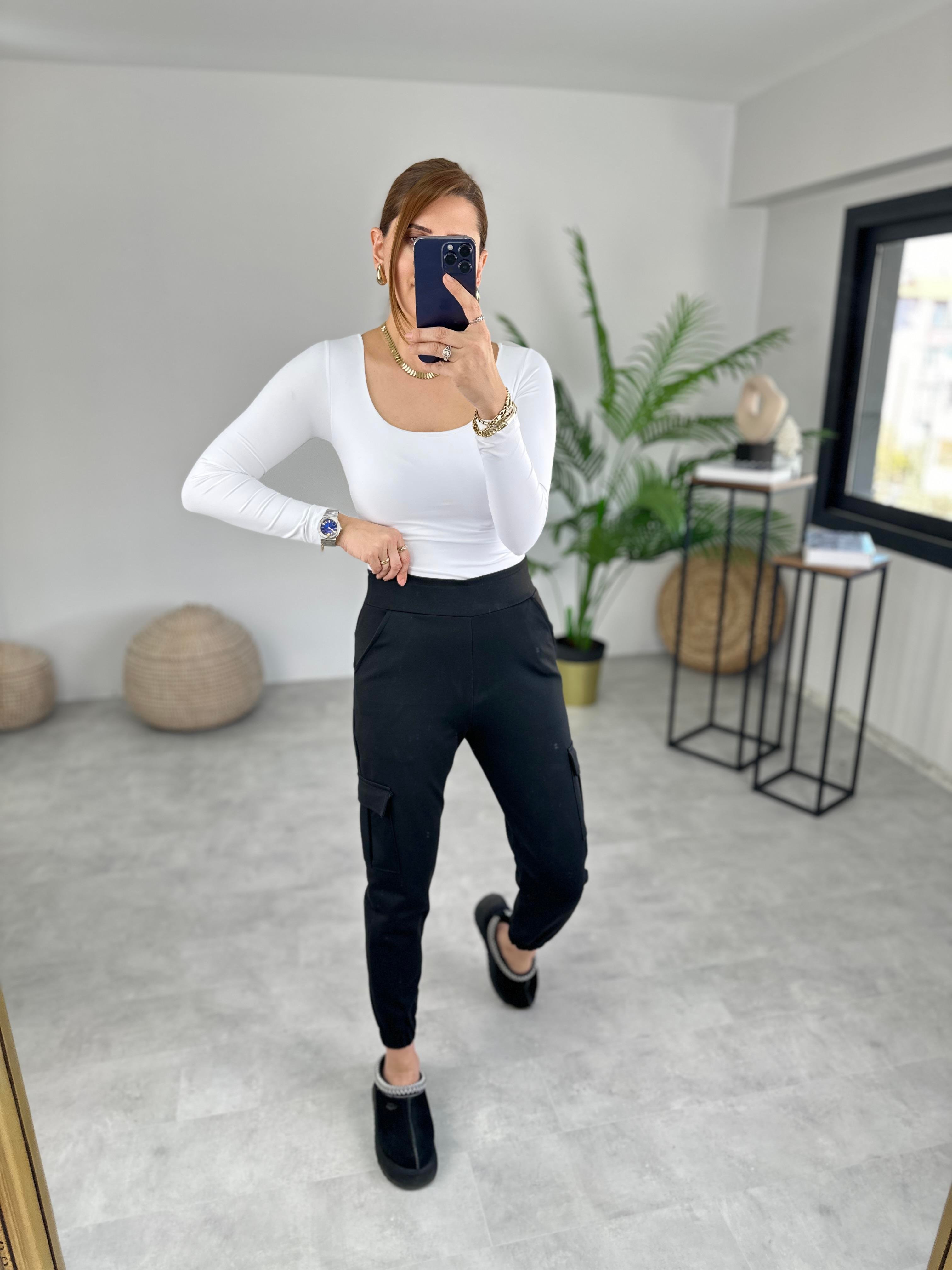Kargo Cep Detaylı Çelik Pantolon