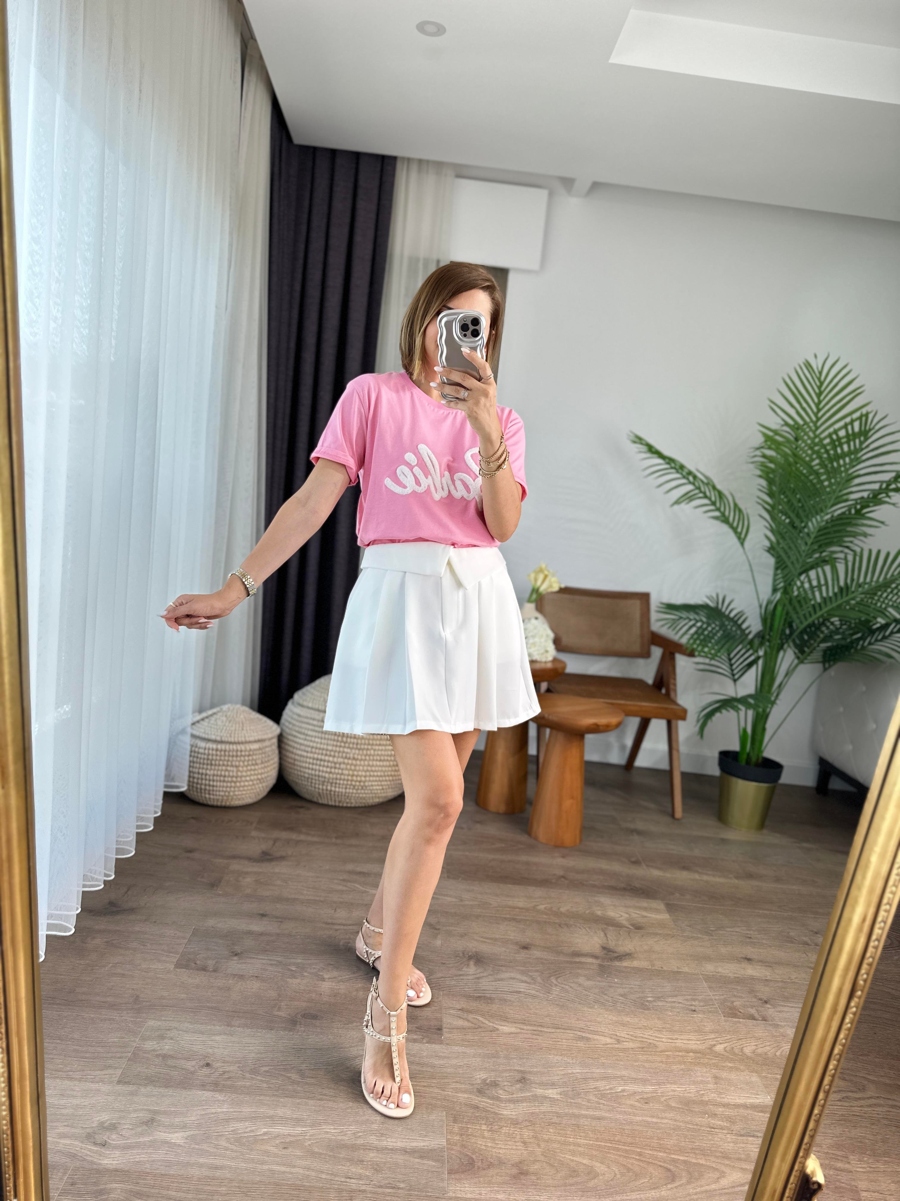 KEMER DETAYLI PİLELİ ETEK