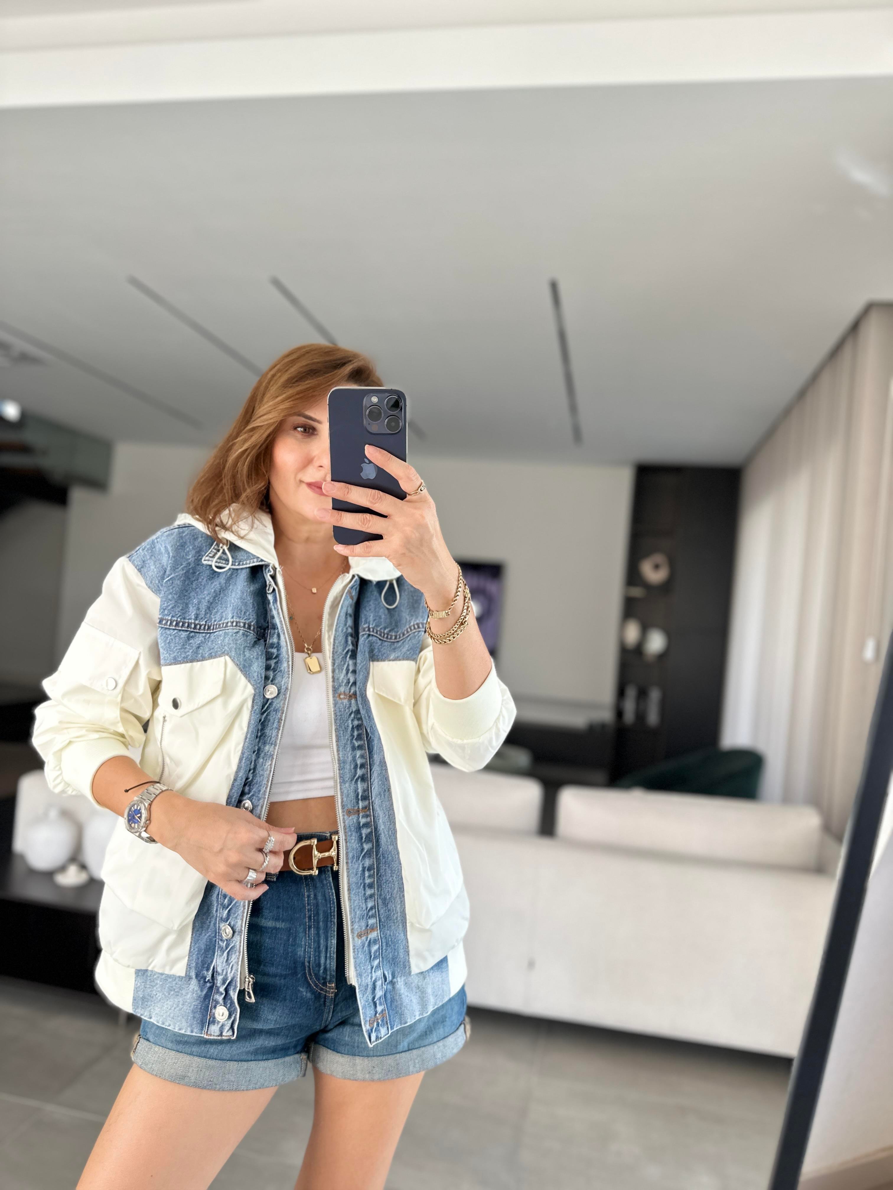 Kot Detaylı Astarlı Ceket