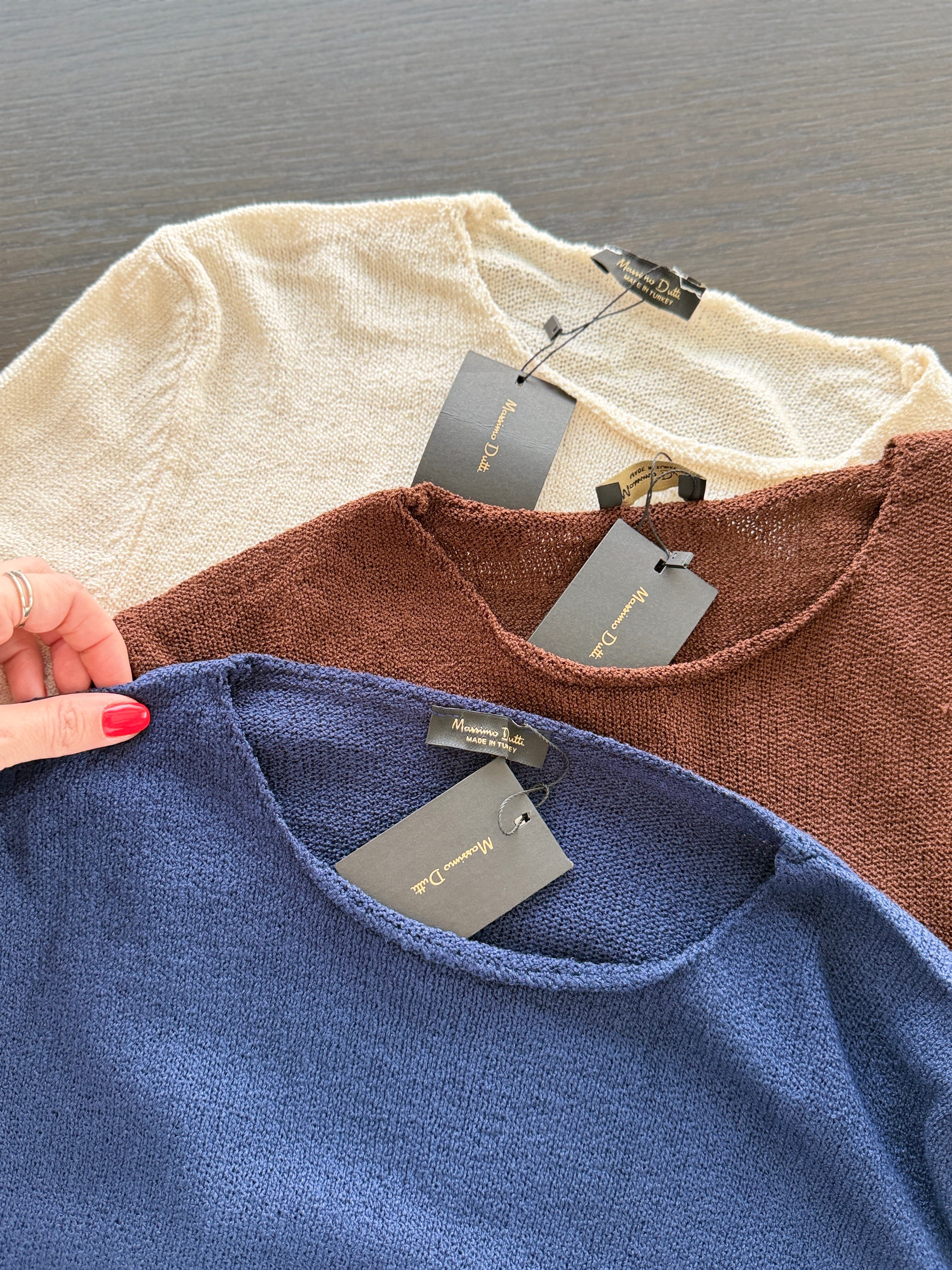 Lacivert Merserize Bluz