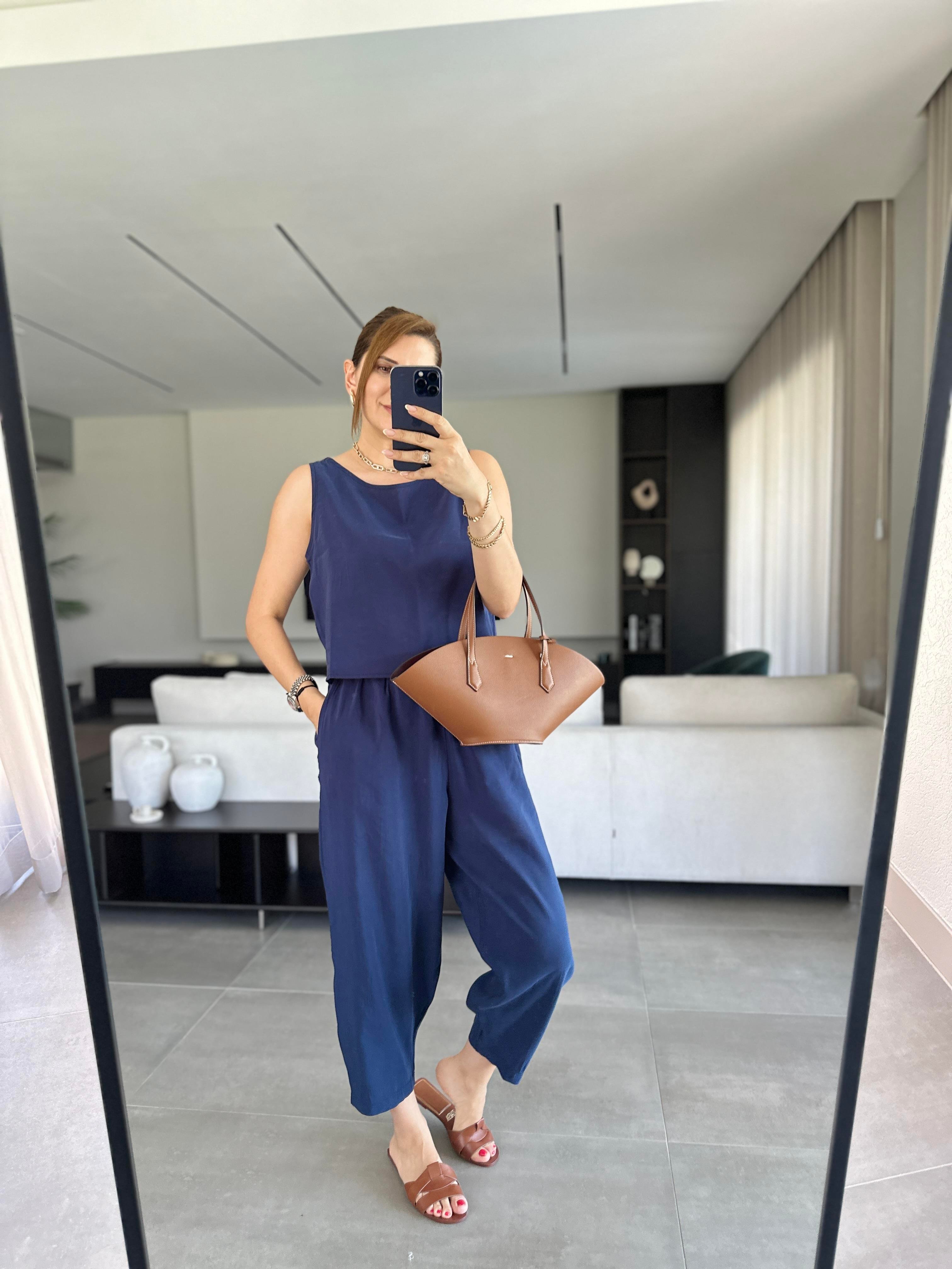 Lacivert Modal Kolsuz Takım